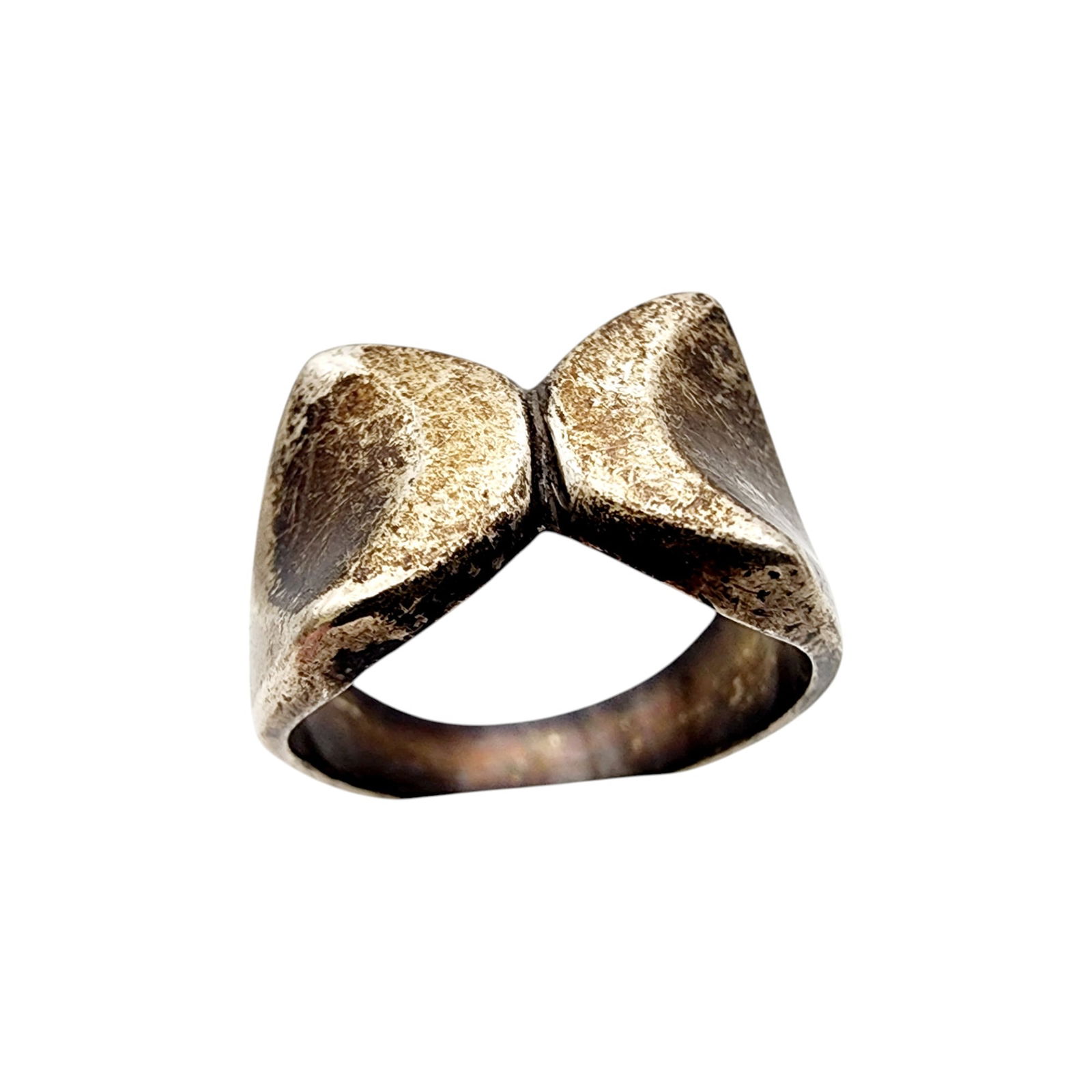 Mexico Sterling Silver Ring Sz 8.75 - 4