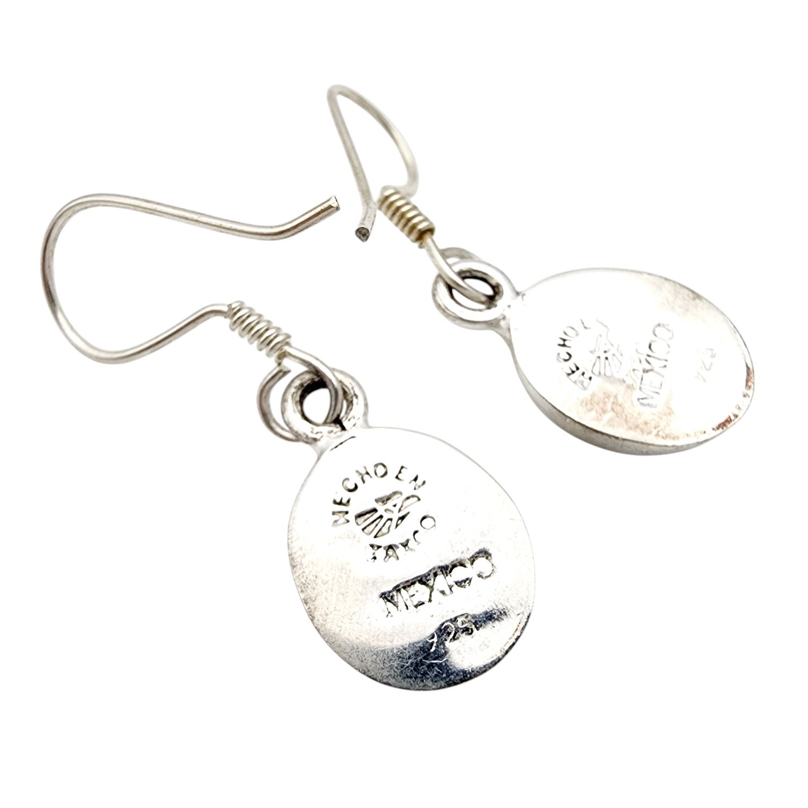 Signed Mexico Sterling Opal Earrings - 2