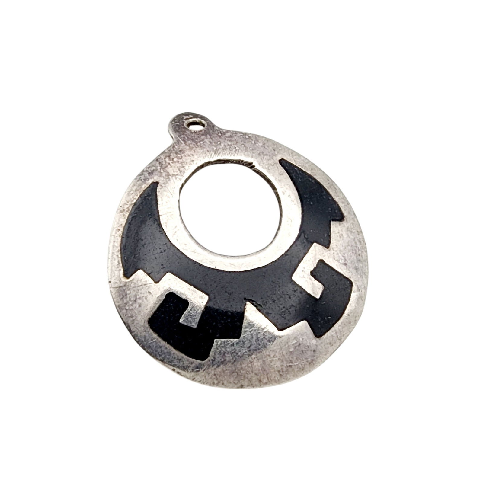 Mexico Sterling Inlay Pendant: Mexico Sterling Inlay Pendant 1g
