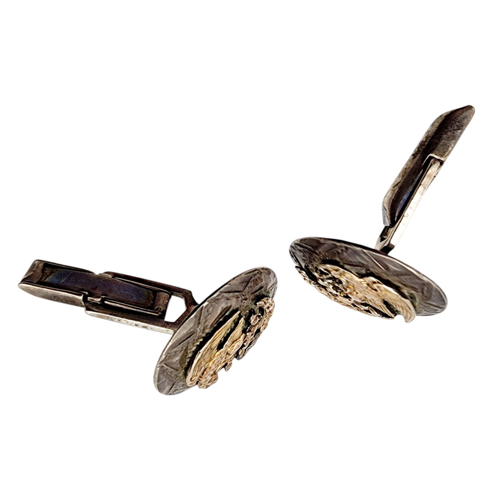 Mexico Eagle 40 Sterling Eagle Cufflinks - 2