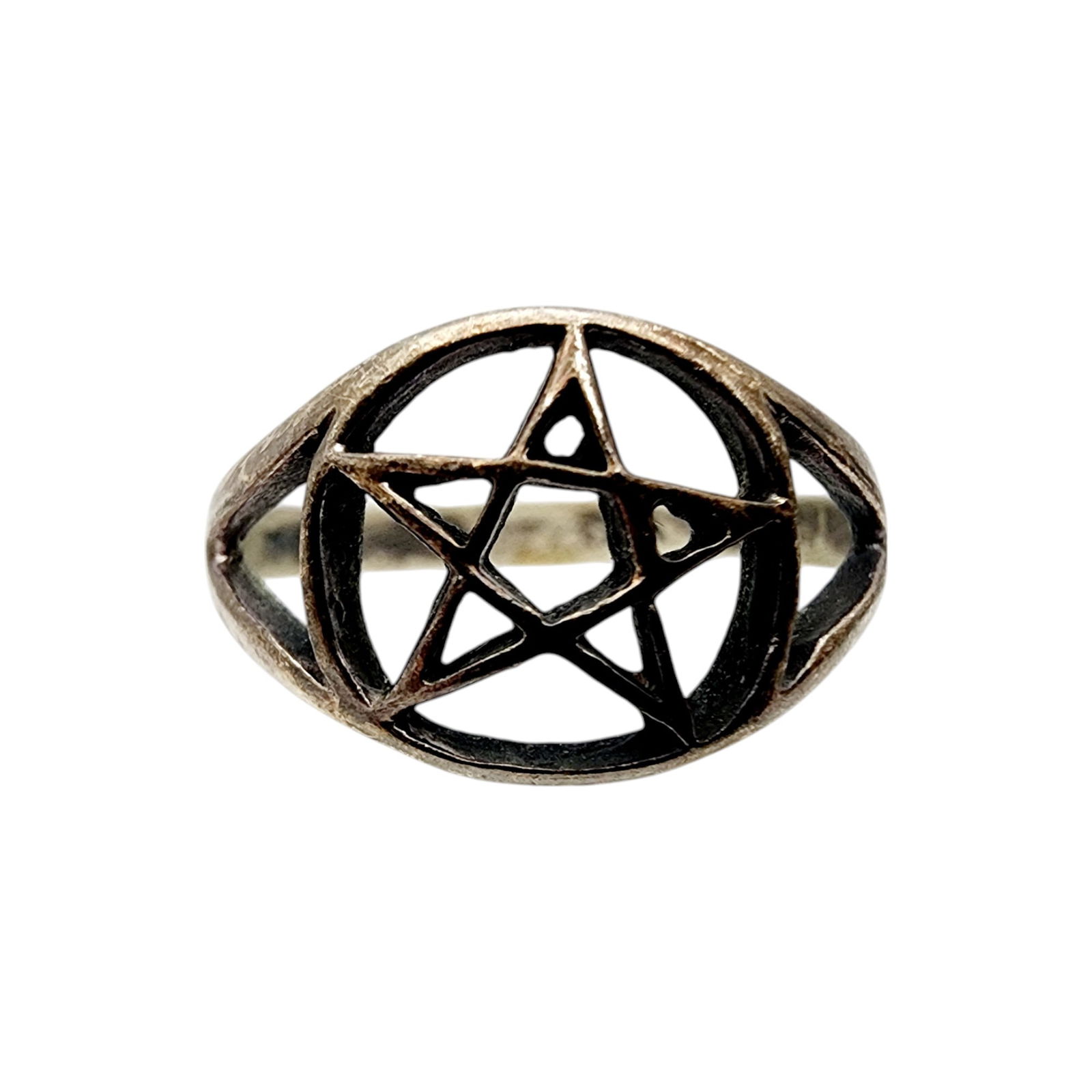 Vintage Mexico Sterling Star Ring Sz 9: Vintage Mexico Sterling Star Ring Sz 9 2.2g