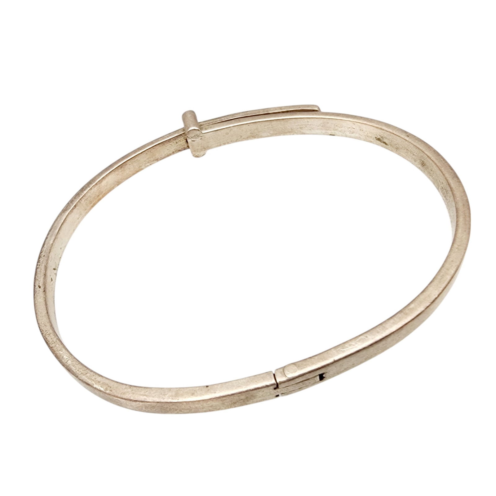 Mexico Sterling Bangle Bracelet - 3