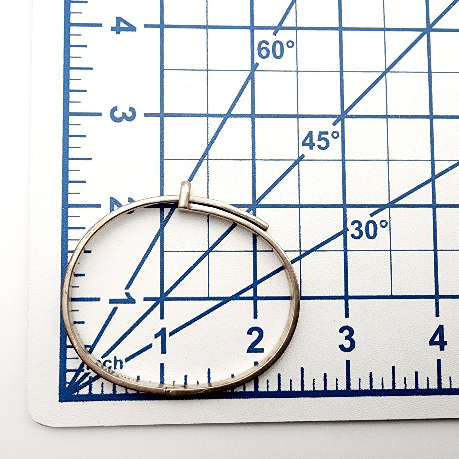 Mexico Sterling Bangle Bracelet - 5