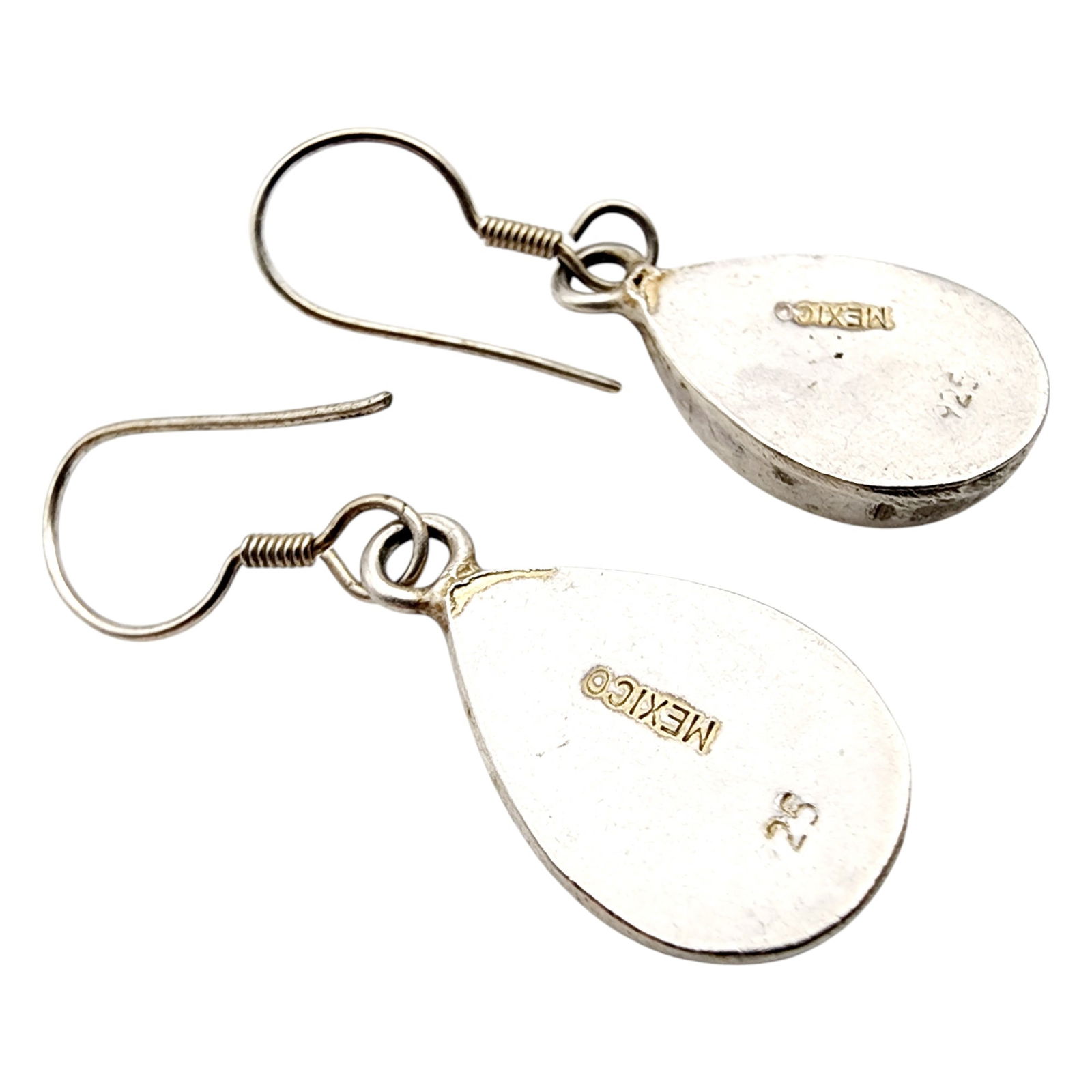 Mexico Sterling Opal Earrings - 2