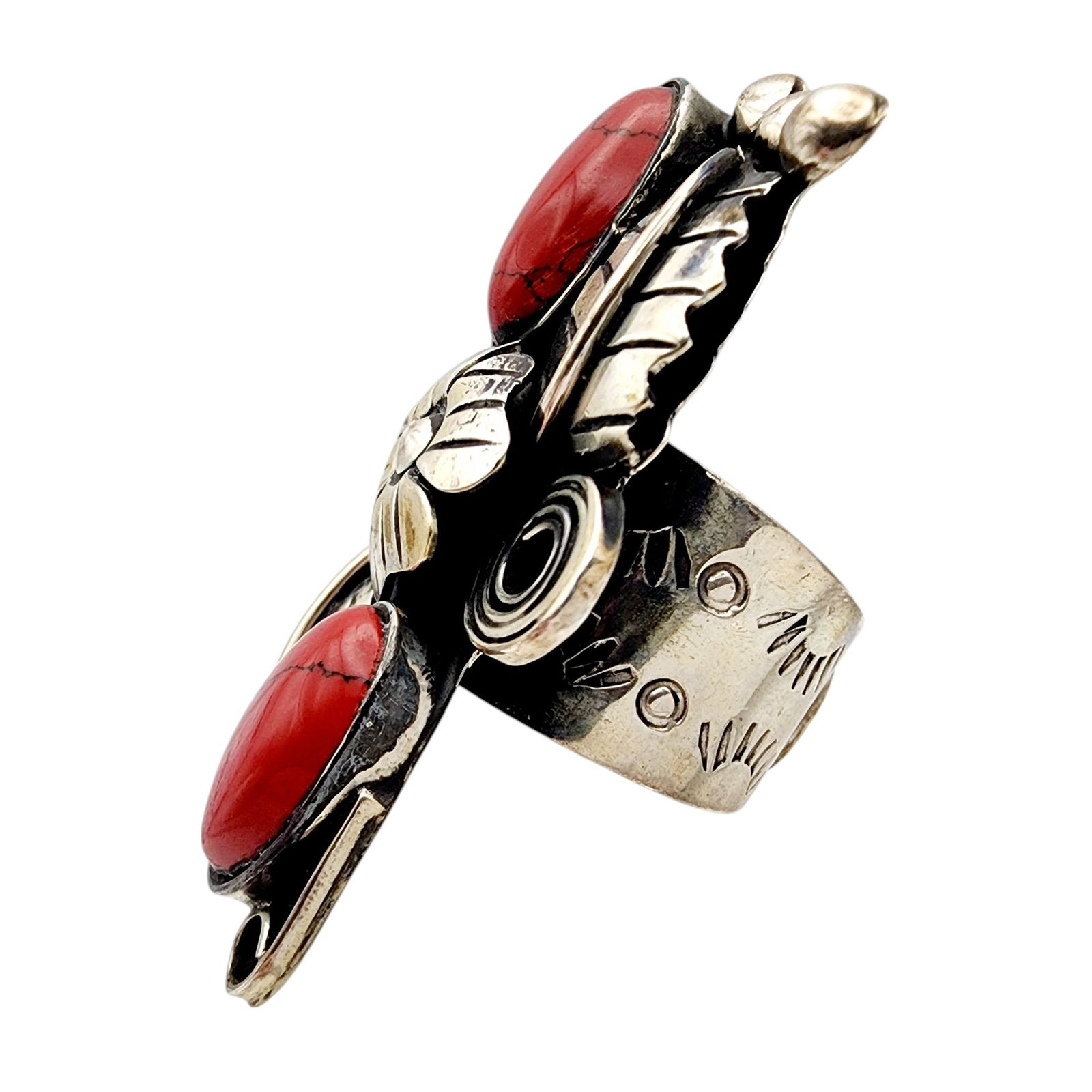 Esperanza Mexico Sterling Flower Adjustable Ring - 4