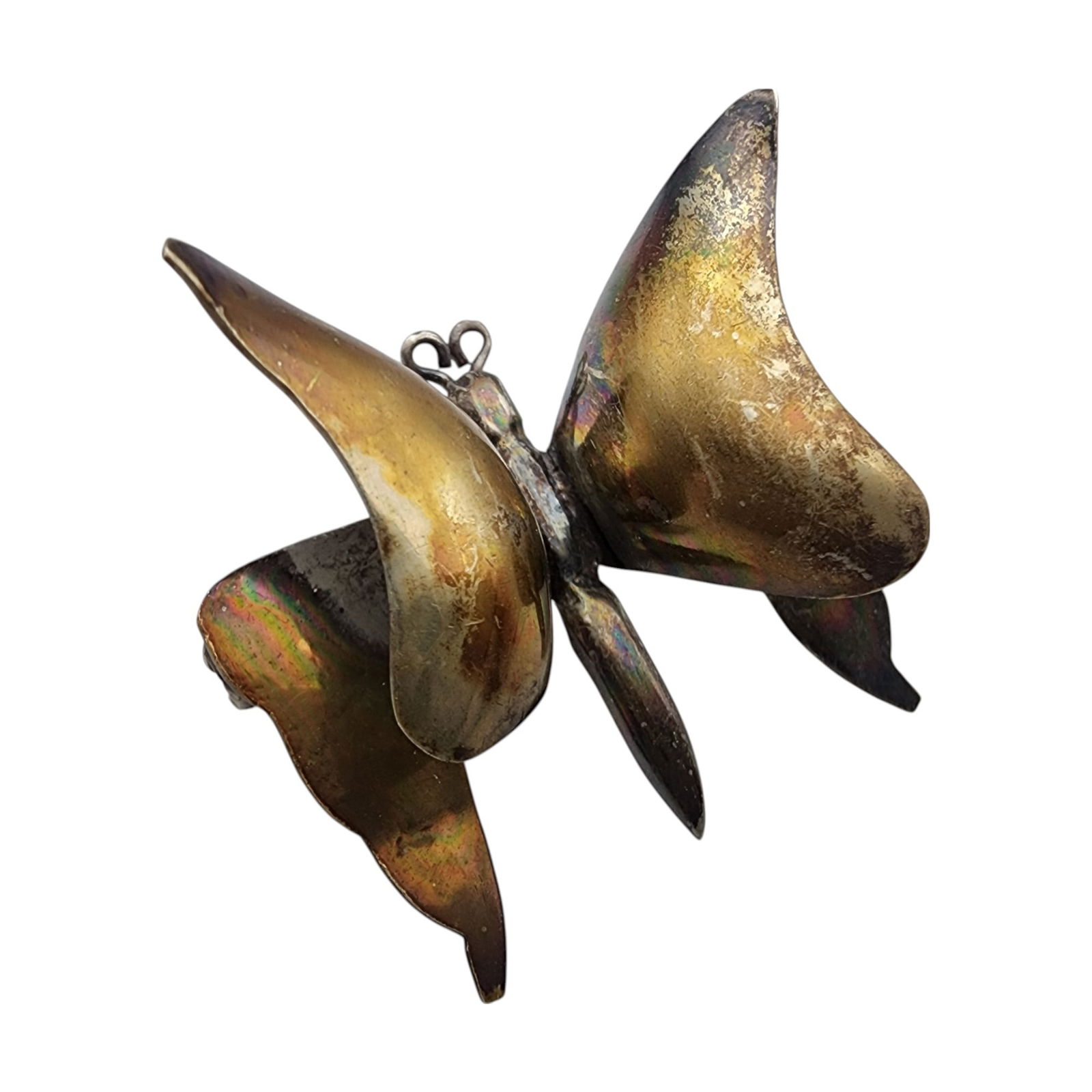 Signed Mexico Vintage Sterling Butterfly Brooch: Signed CMR Eagle 1 Mexico Vintage Sterling Butterfly Brooch 3.7g