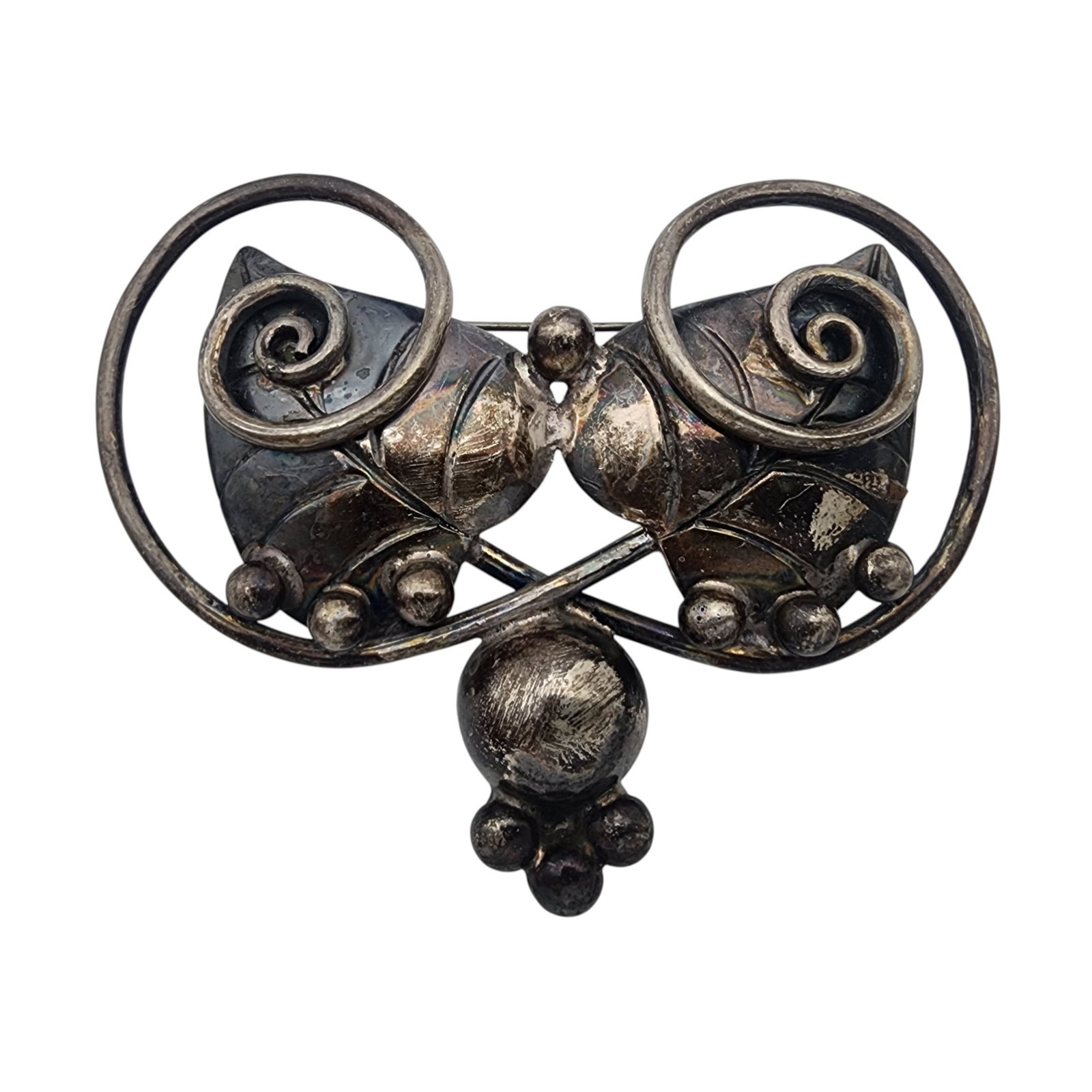 Vintage Diego Conti Mexico Sterling Silver Brooch: Vintage Diego Conti Mexico Sterling Silver Brooch - 18.1g