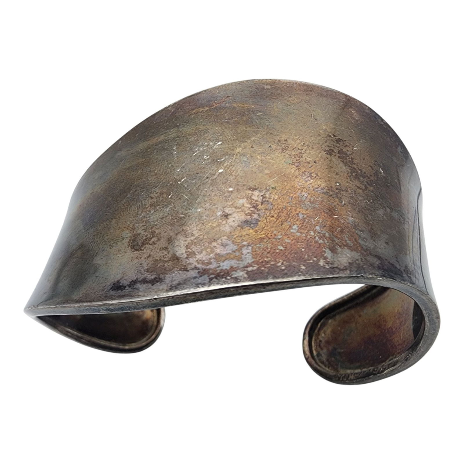 Mexico Sterling Bone Cuff Bracelet - 3