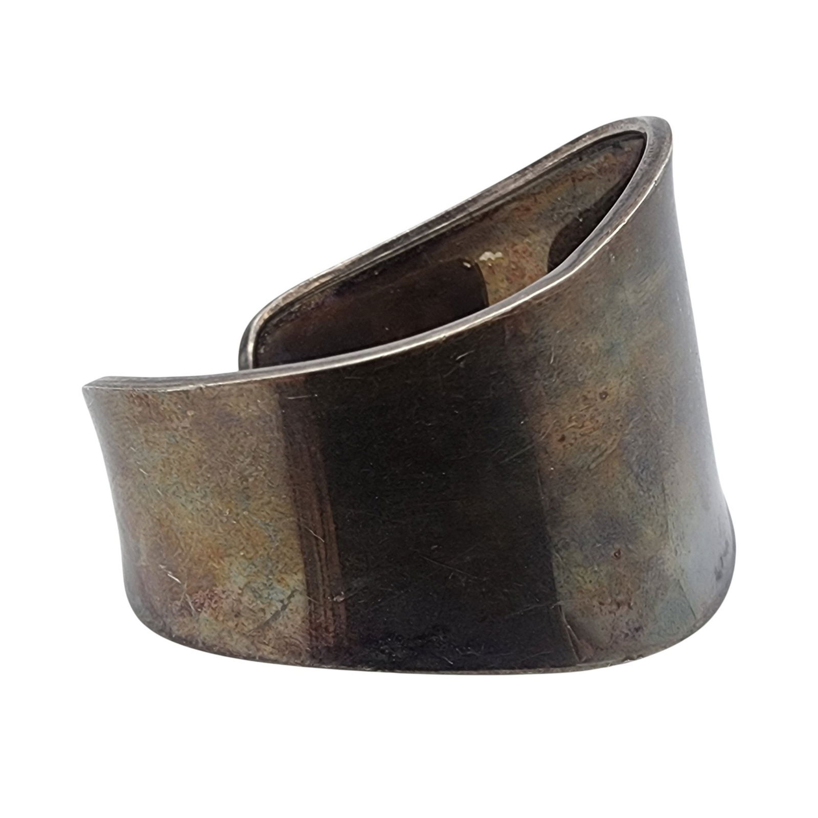 Mexico Sterling Bone Cuff Bracelet - 5