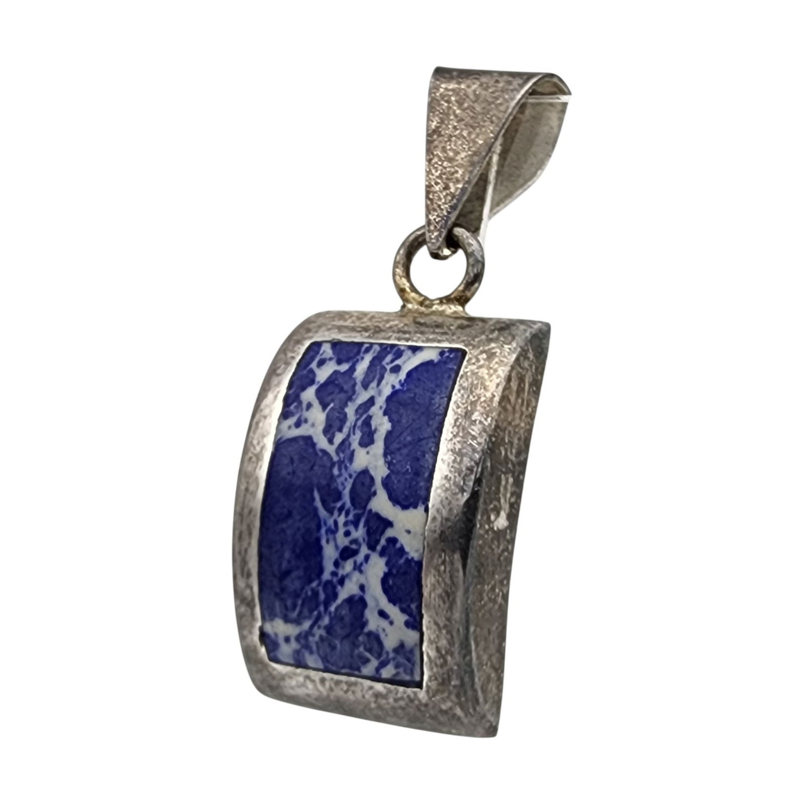 Mexico Sterling Sodalite Pendant: Mexico Sterling Sodalite Pendant - 4.8g