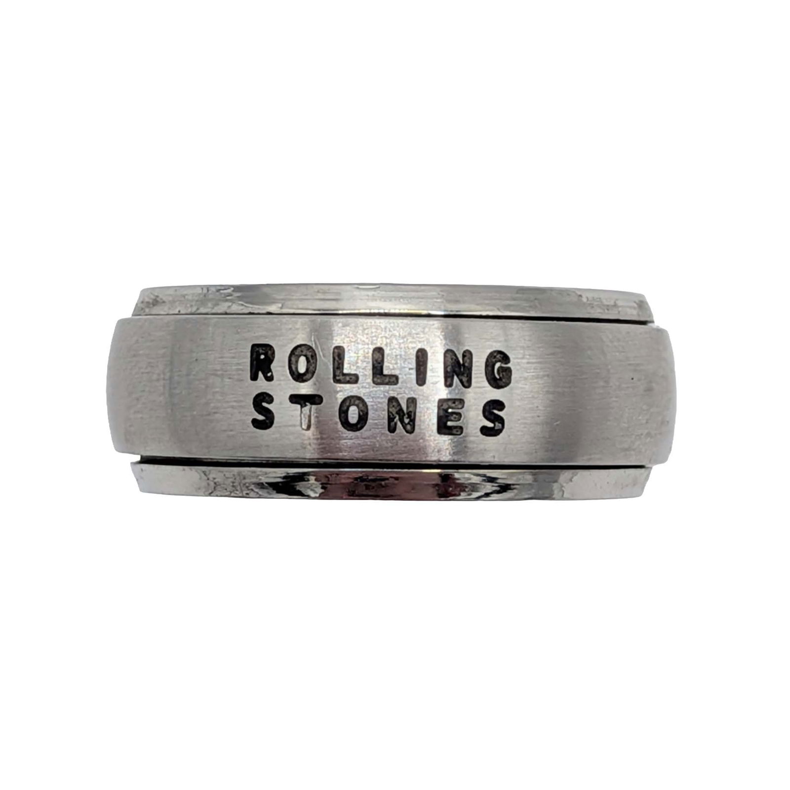 Rolling Stones Stainless Steel Spinner Ring: Rolling Stones Stainless Steel Band Merchandise Spinner Ring. Size 10.25. 8.6g