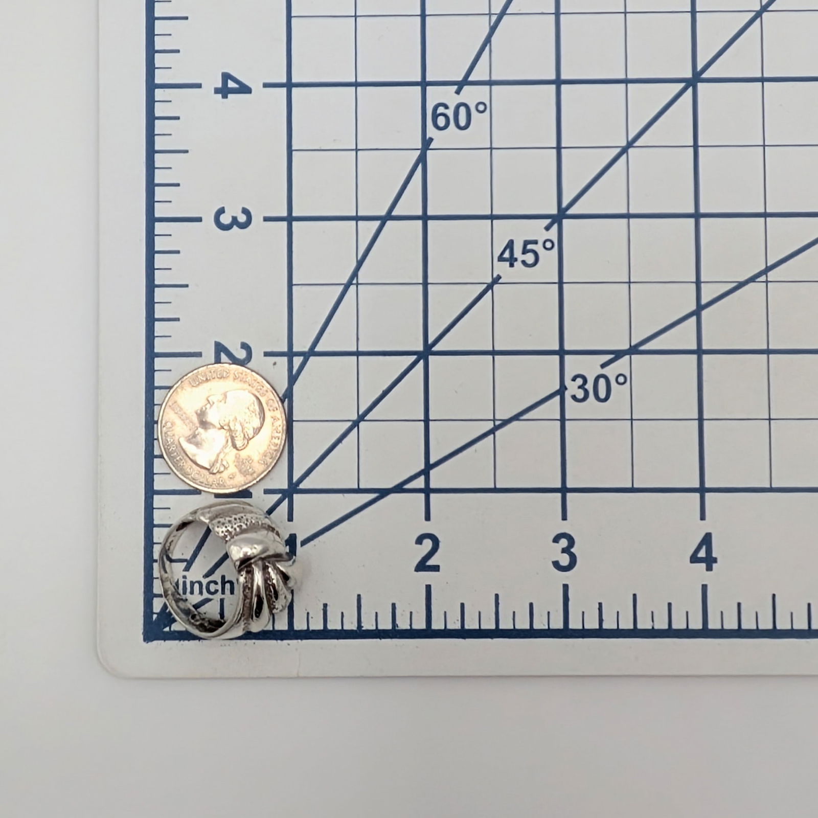 Sterling Silver Wrapped Bow Dome Ring - 3