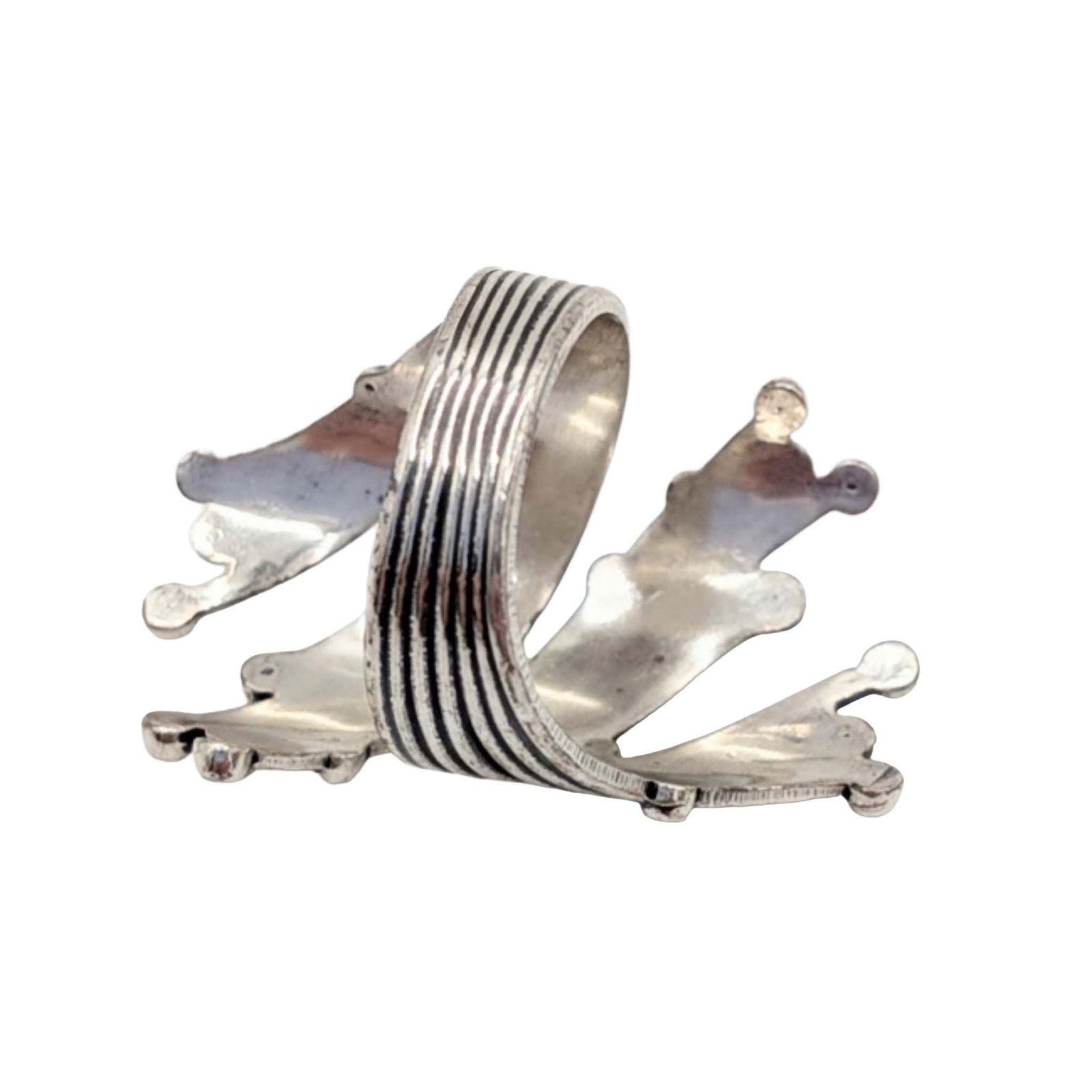 Beau Sterling Silver Adjustable Wrap Ring - 2