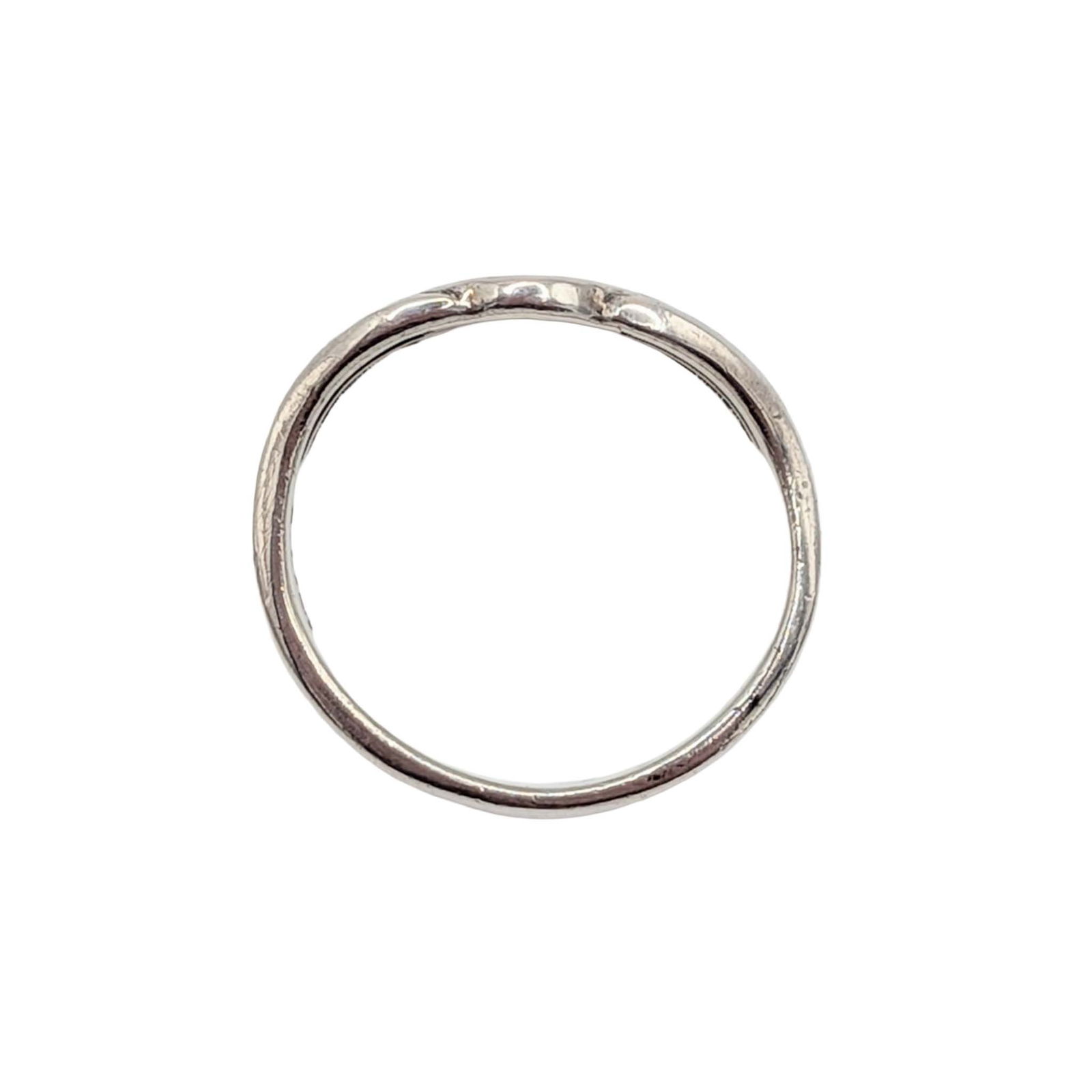 Signed Sterling Silver Woven Knot Ring - 2