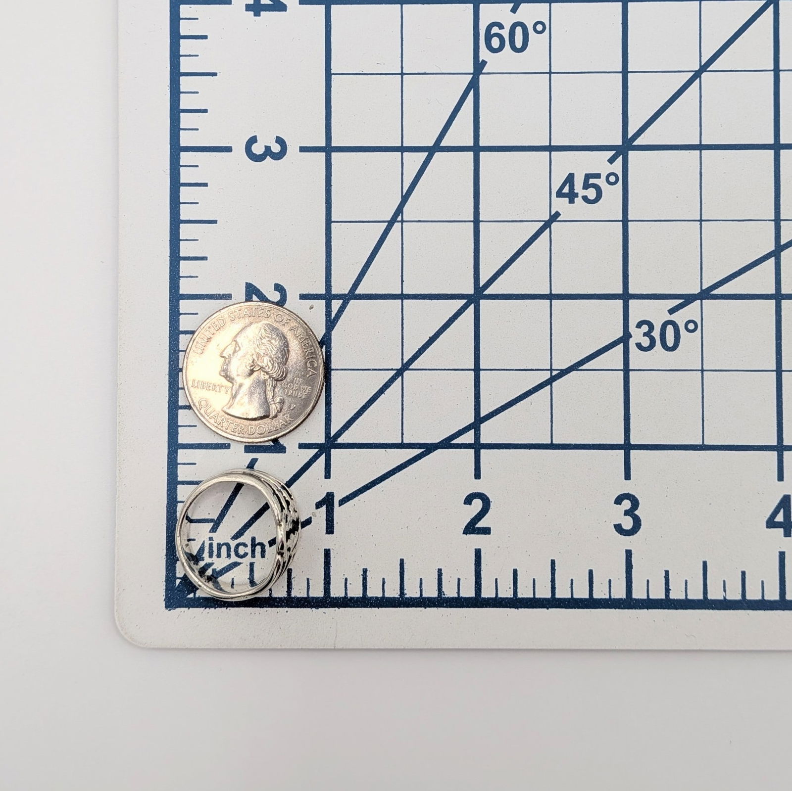 Signed Sterling Silver Woven Knot Ring - 3