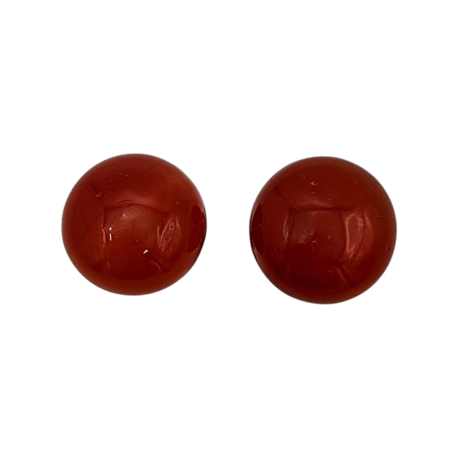 Signed Sterling Silver Carnelian Stud Earrings: Signed Sterling Silver, Carnelian Stud Earrings. Signed TIL 925 China. 1.7g