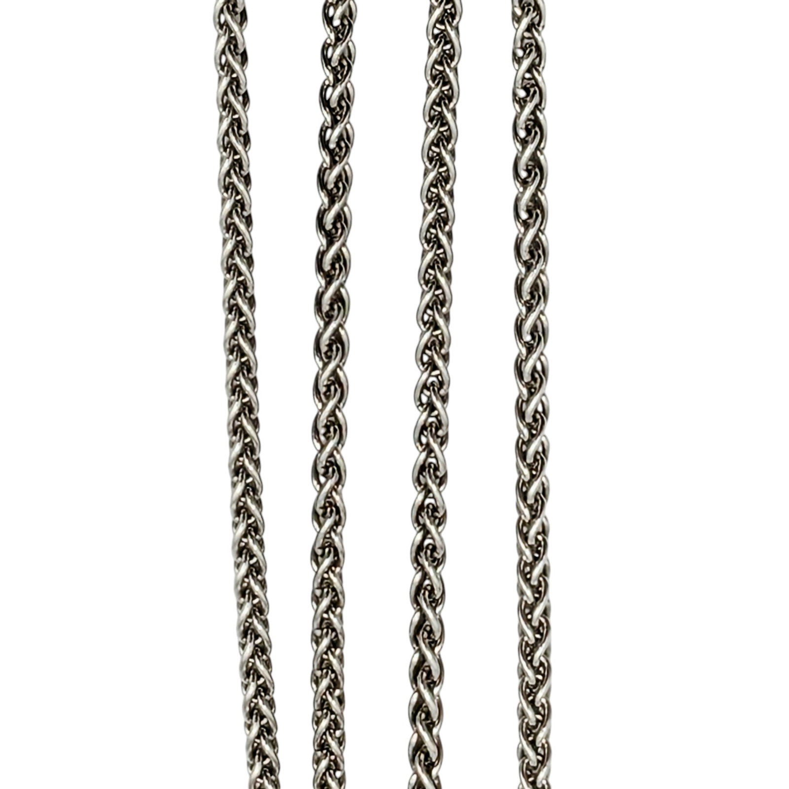 Avery Sterling Silver 2mm Woven Cable Chain Necklace: Avery Sterling Silver Woven Cable Chain Necklace. 22in Length. Signed Avery Sterling 925. 5.6g