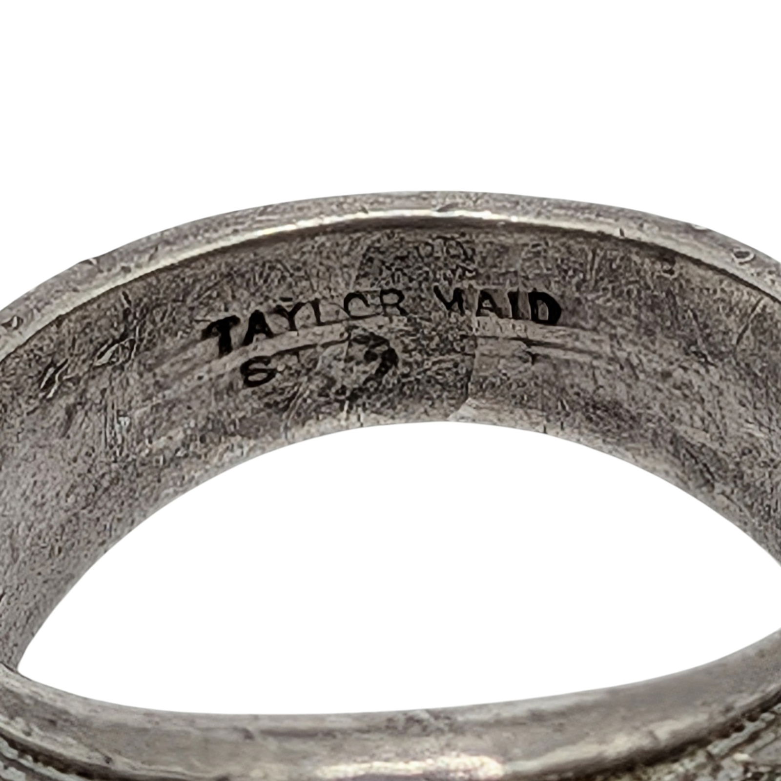 Signed Sterling Silver Ruby US Army Fort Dix Class Ring - 5