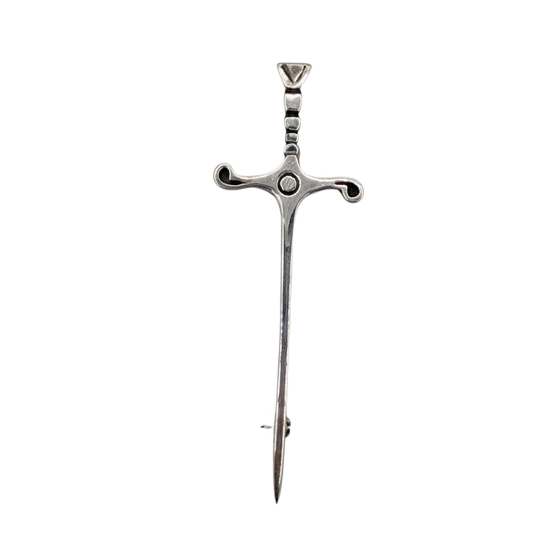 Antique European 800 Silver Sword Brooch: Antique European 800 Silver Sword Brooch. Signed 800 (8) 6.3g