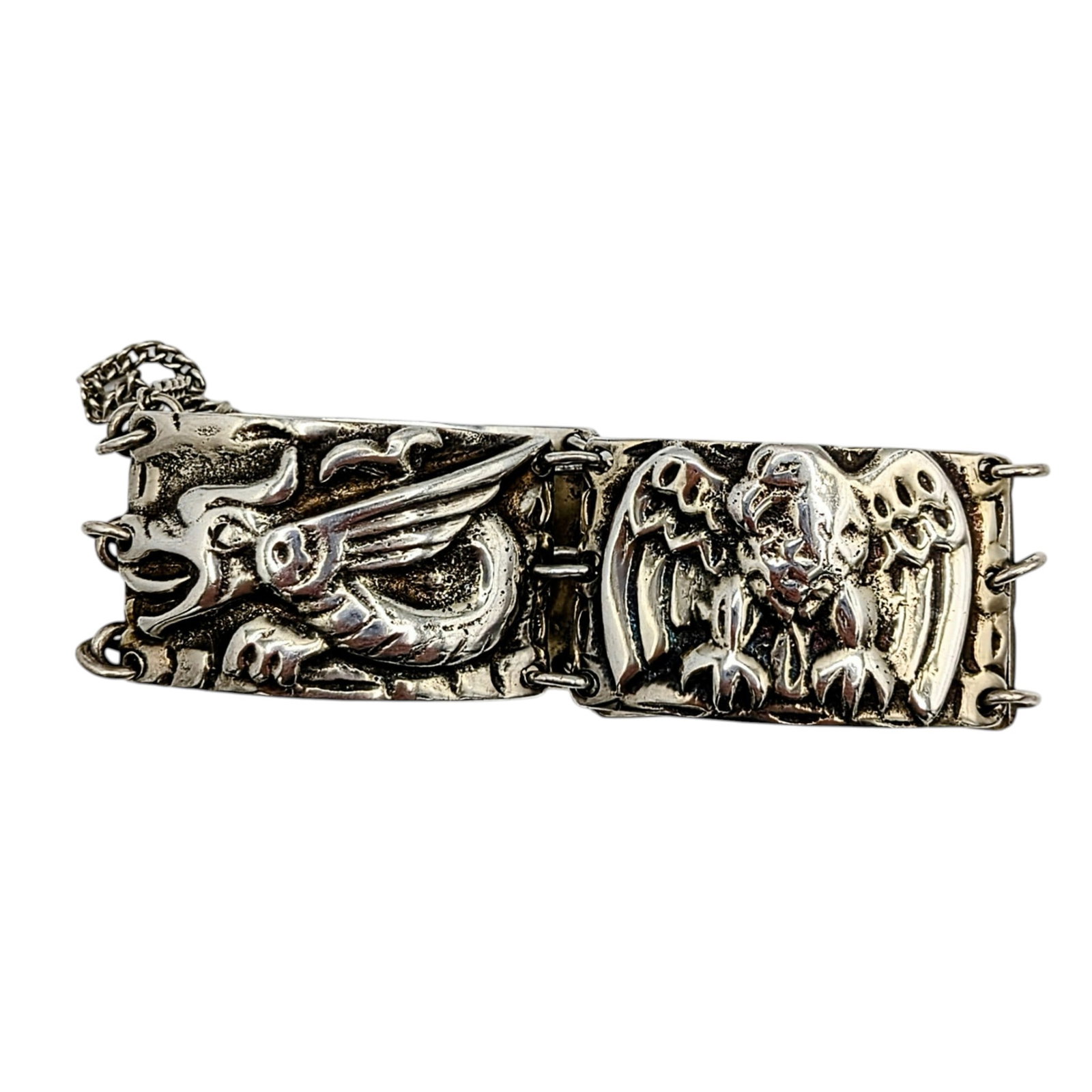 Vintage Scandinavian 830 Silver Panel Bracelet: Vintage Scandinavian 830 Silver Panel Bracelet. 7in Length. Signed 830 S. 73.2g