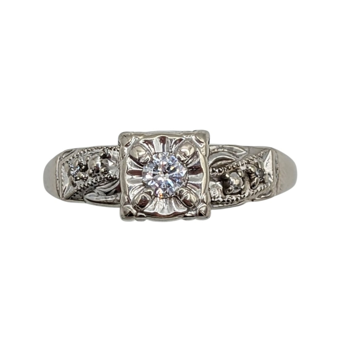 Starfir 14KT White Gold Diamond Engagement Ring (1 of 4)