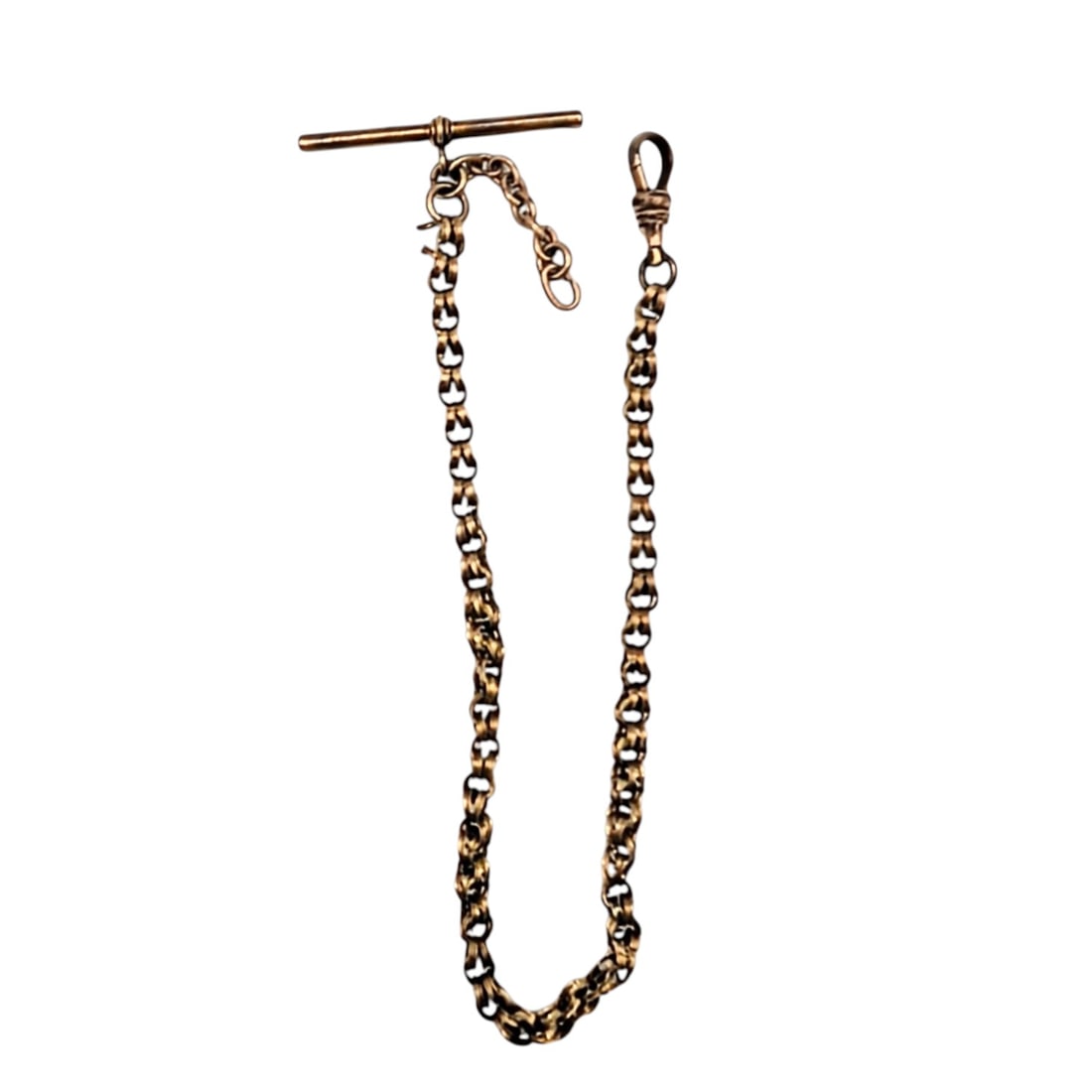 Victorian Gold Filled Double Link Pocket Watch Chain: Victorian Gold Filled Double Link Pocket Watch Chain. 12in Length. AS IS damaged link. 12.1g