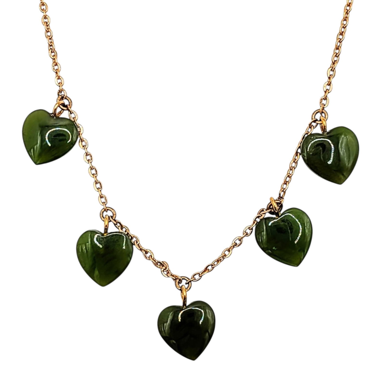 Antique Gold Filled Bloodstone Carved Dangle Heart Necklace: Antique Gold Filled, Bloodstone Carved Dangle Heart Necklace. 16.5in Length. Unsigned. 4.7g