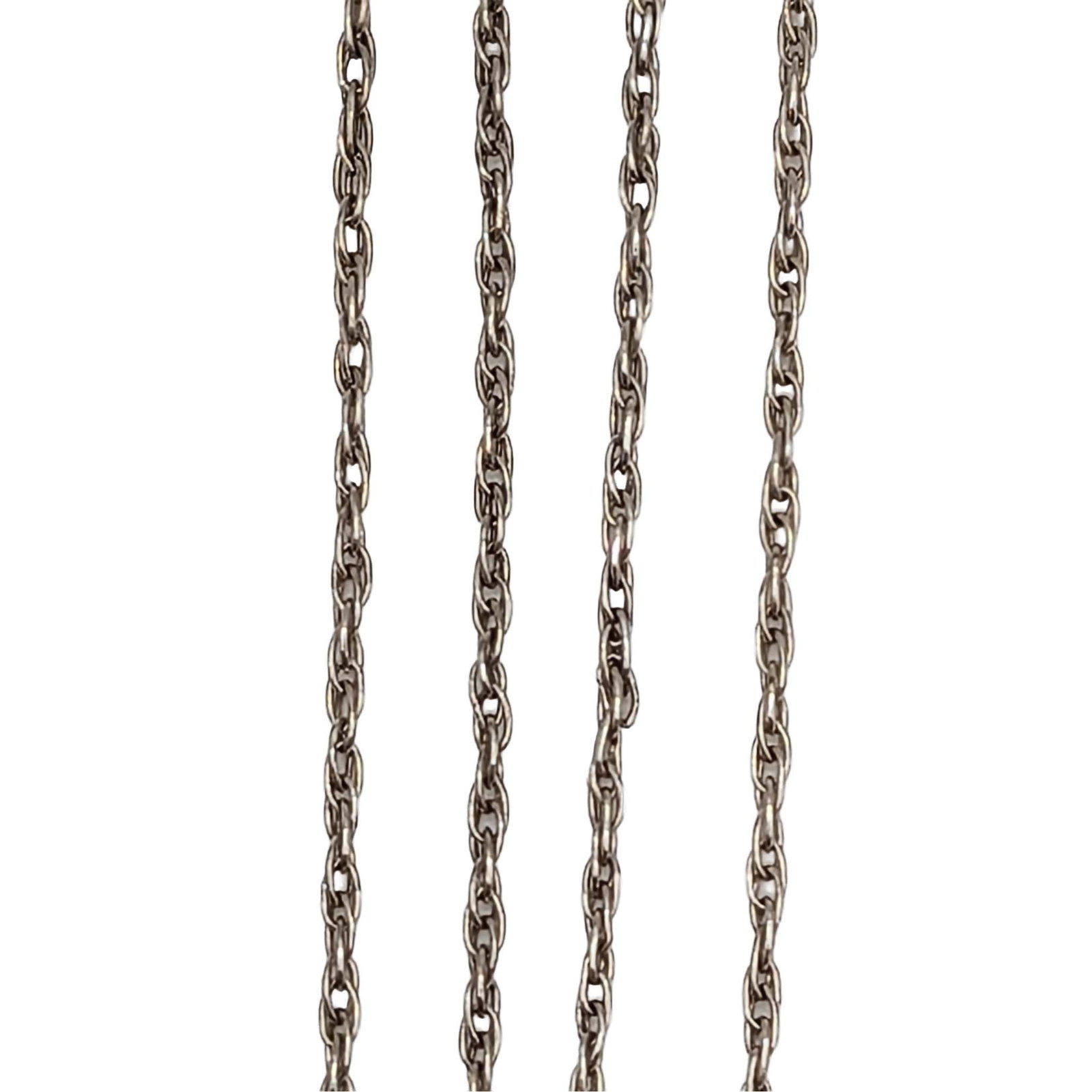 Sterling Silver Double Twisted Cable Chain Necklace: Sterling Silver Double Twisted Cable Chain Necklace. 26in Length. Signed Sterling. 2.2g