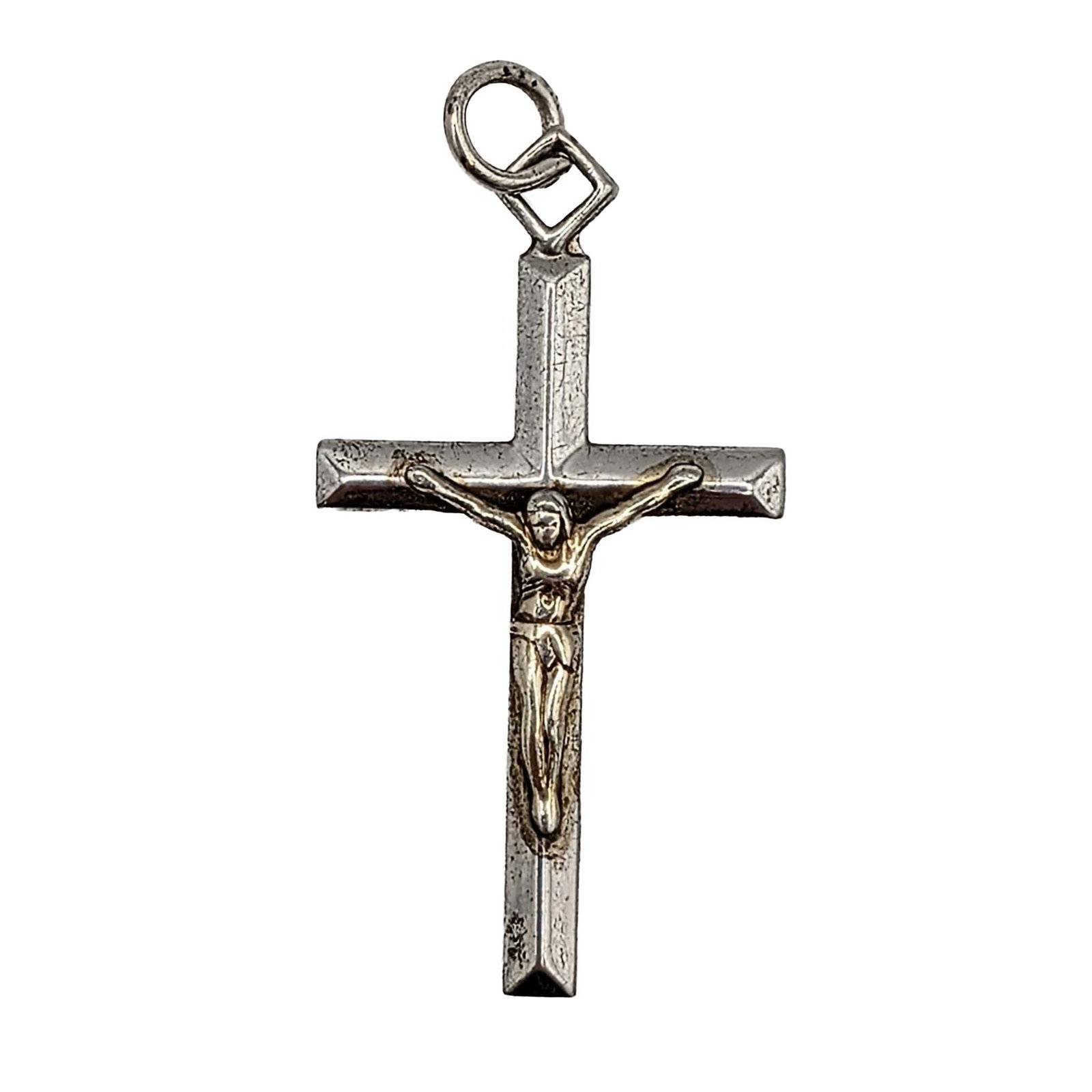 Signed Sterling Silver Cross Pendant: Signed Sterling Silver Cross Pendant. Signed TK 925/Sterling. 1.6g