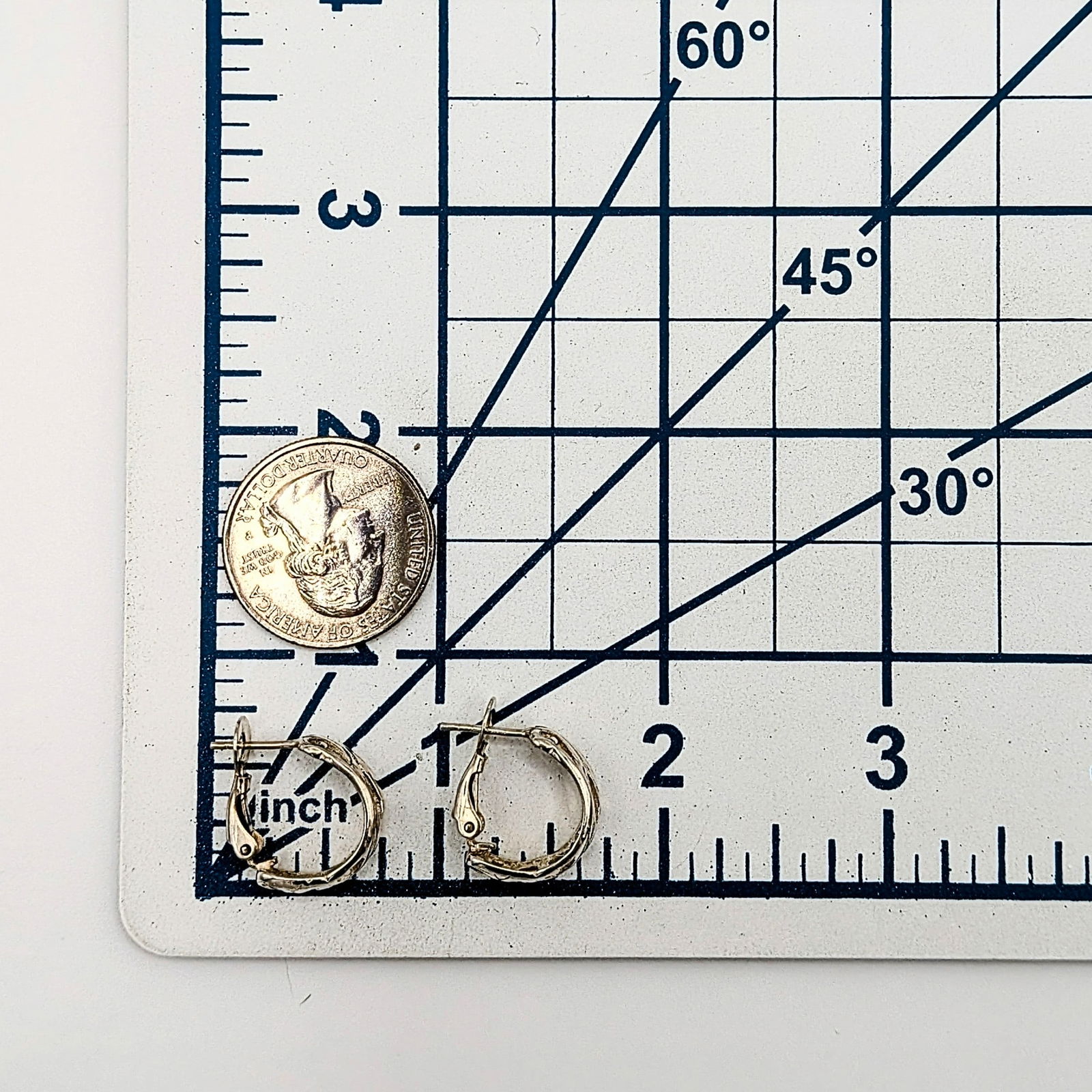 Sterling Silver Openwork Scroll Clip Back Stud Earrings - 3