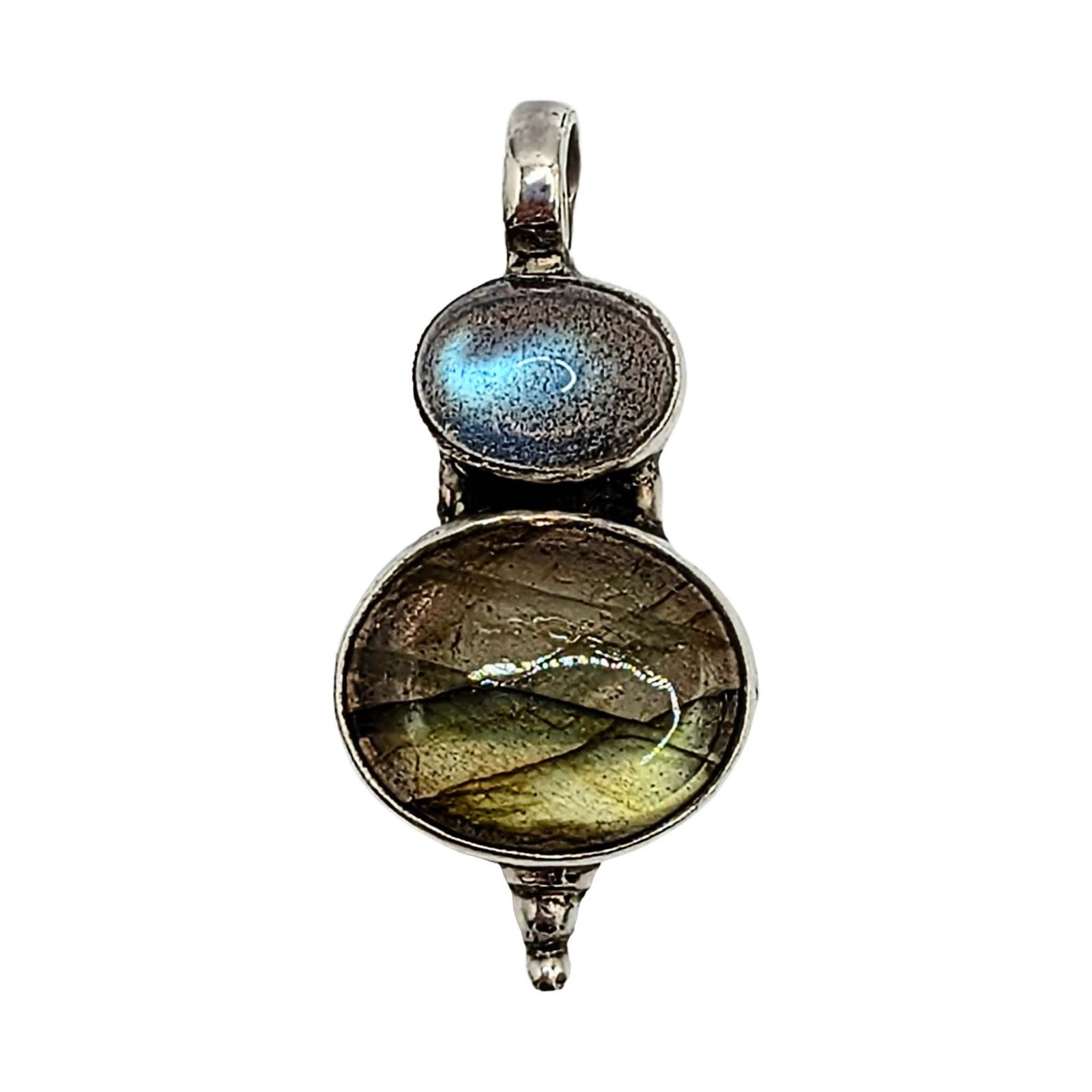 Sterling Silver Labradorite Moonstone Pendant (1 of 4)