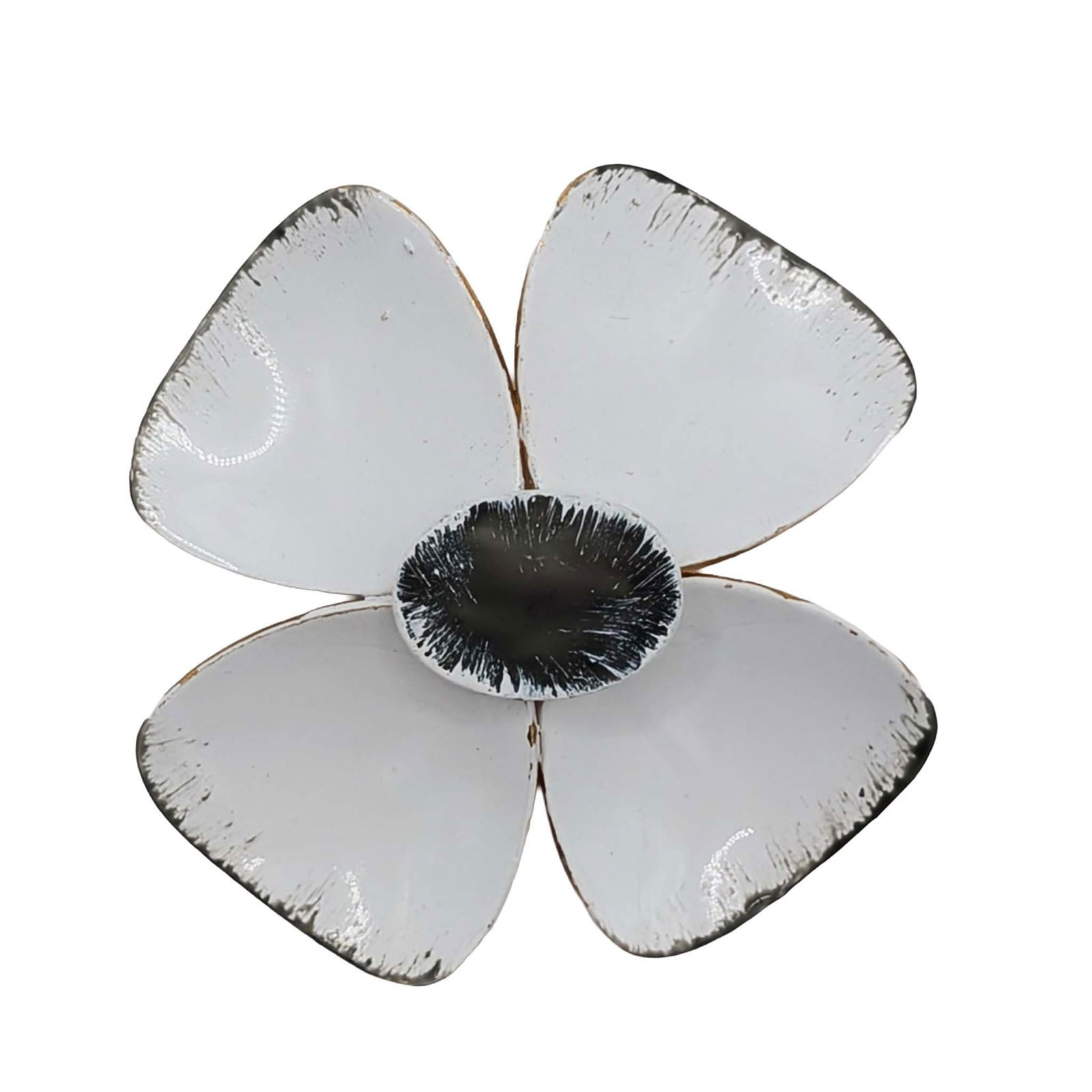 Original By Robert Gold Tone Metal Enamel Dogwood Flower Brooch: Original By Robert Gold Tone Metal, Enamel Dogwood Flower Brooch. Signed Original By Robert. 18.4g