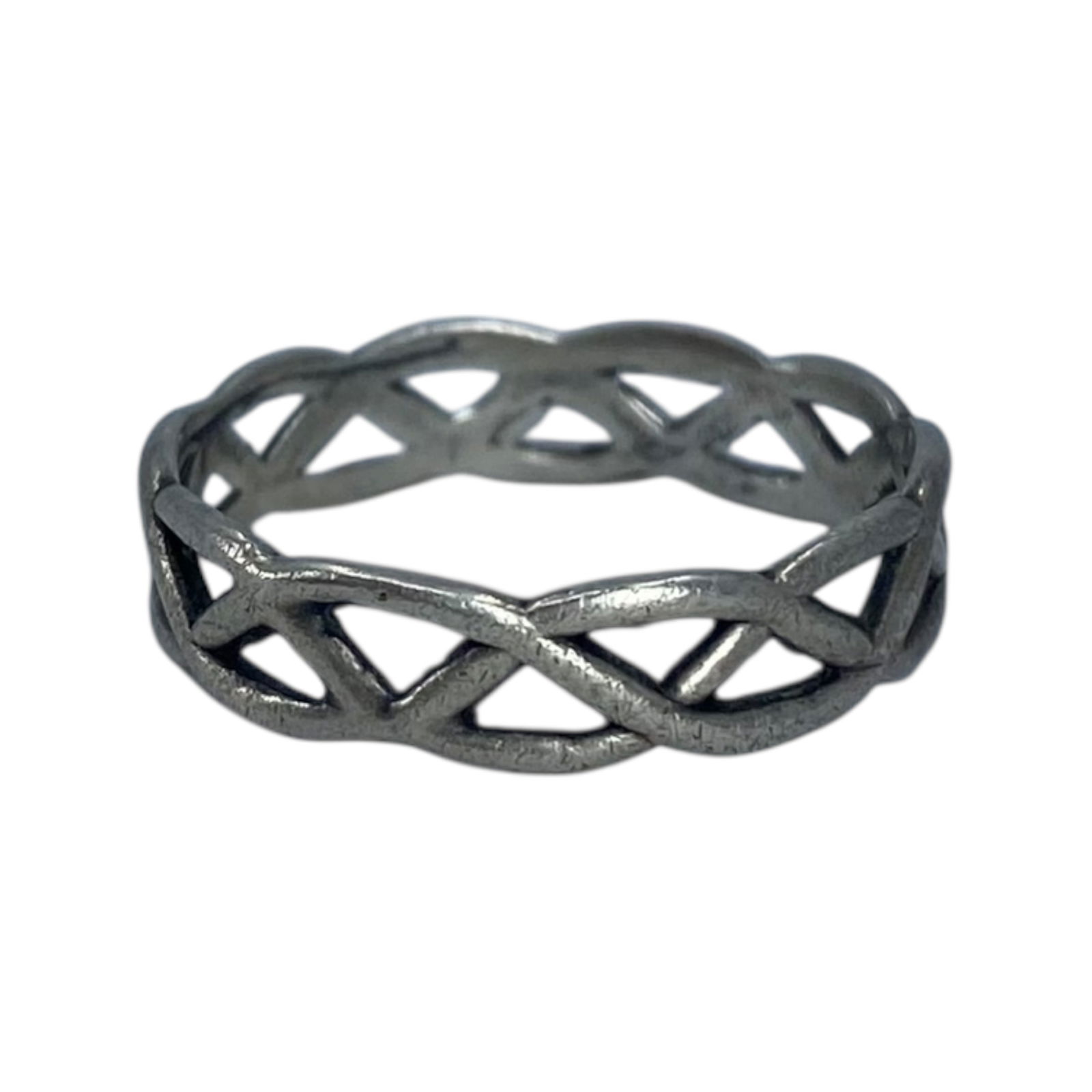 Sterling Celtic Knot Eternity Band 1g sz 4.25: Sterling Celtic Knot Eternity Band 1g sz 4.25