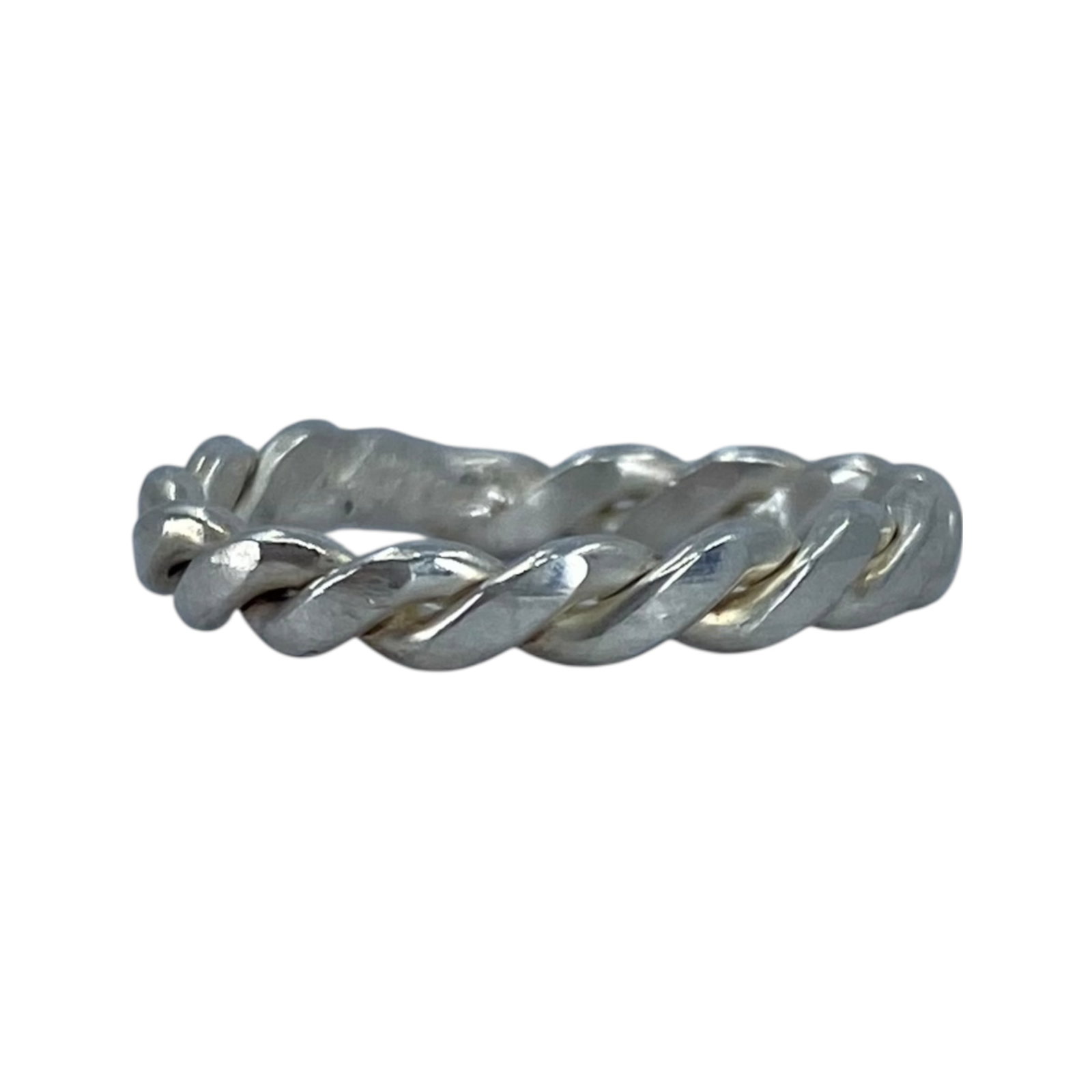 Sterling Twist Band 1.3g sz 2.75: Sterling Twist Band 1.3g sz 2.75