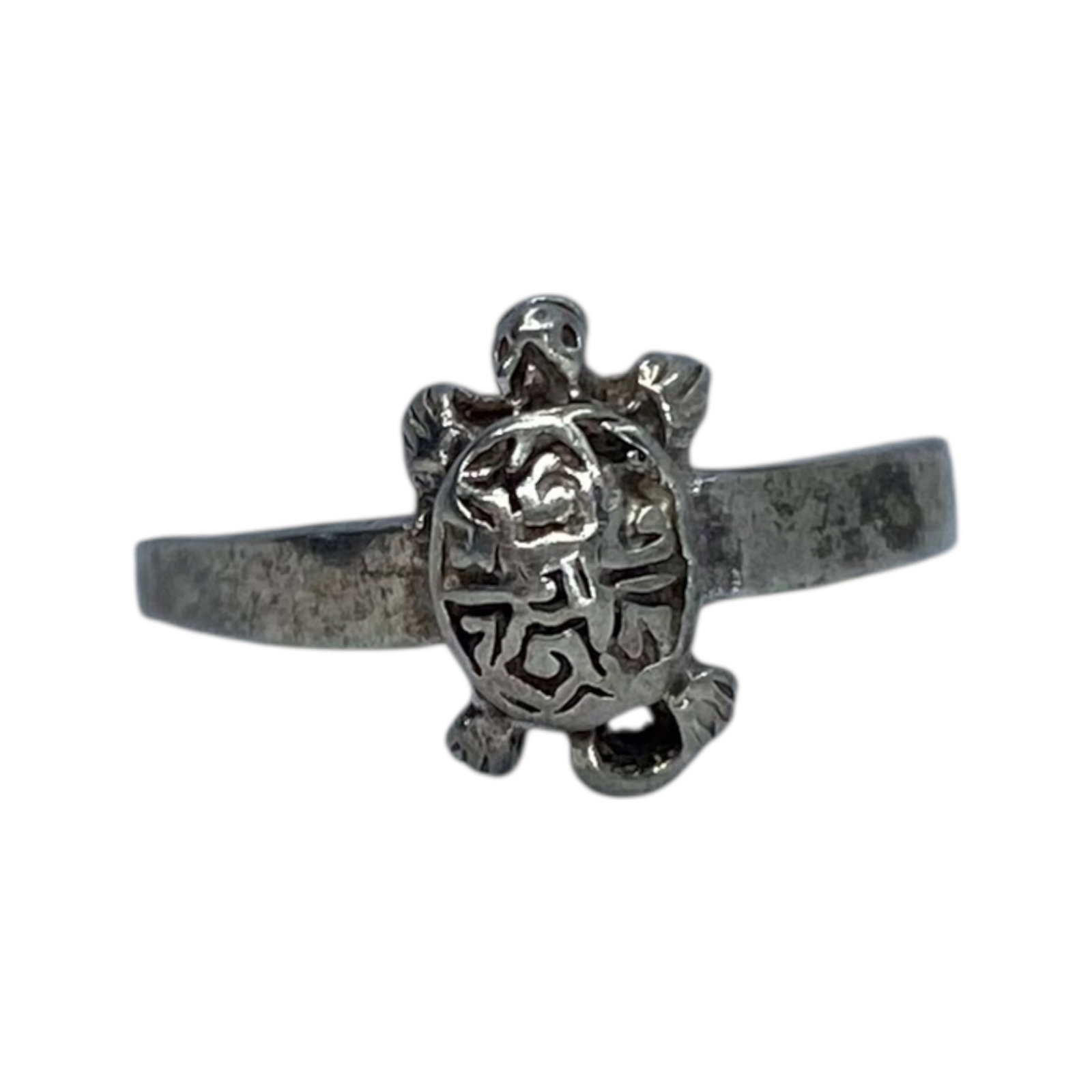 Signed Sterling Turtle Adjustable Ring 2g sz 3.25: Signed Sterling Turtle Adjustable Ring 2g sz 3.25 Engraved CW 925