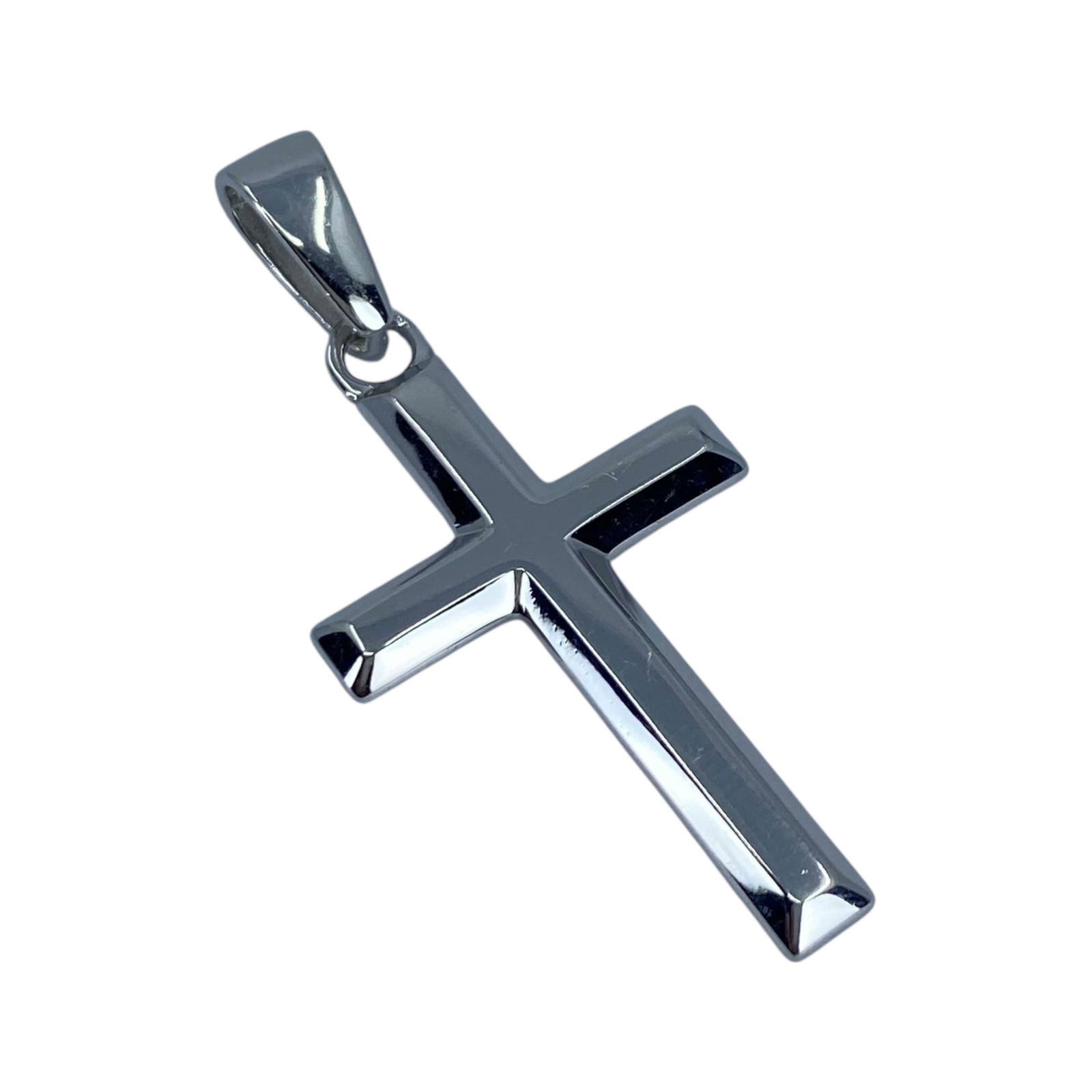 Sterling Simple Cross Pendant 4.22g: Sterling Simple Cross Pendant 4.22g Engraved S925