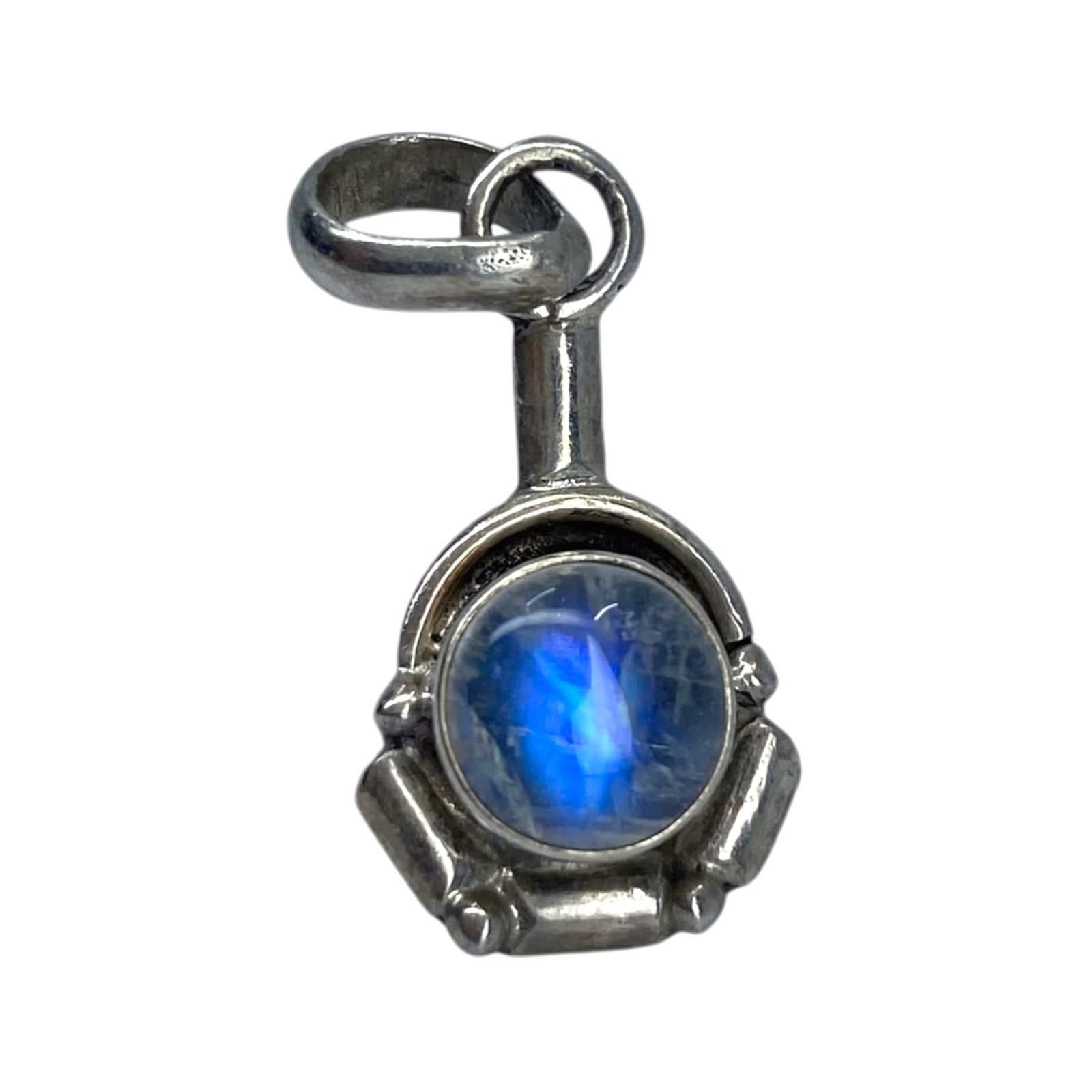 Sterling Moonstone Unique Pendant 2.03g: Sterling Moonstone Unique Pendant 2.03g Engraved 925