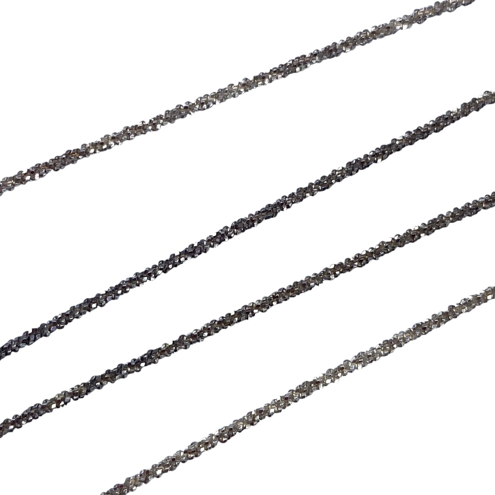 Sterling Italy Sparkly Chain 18in 3g: Sterling Italy Sparkly Chain 18in 3g Engraved 925 Italy