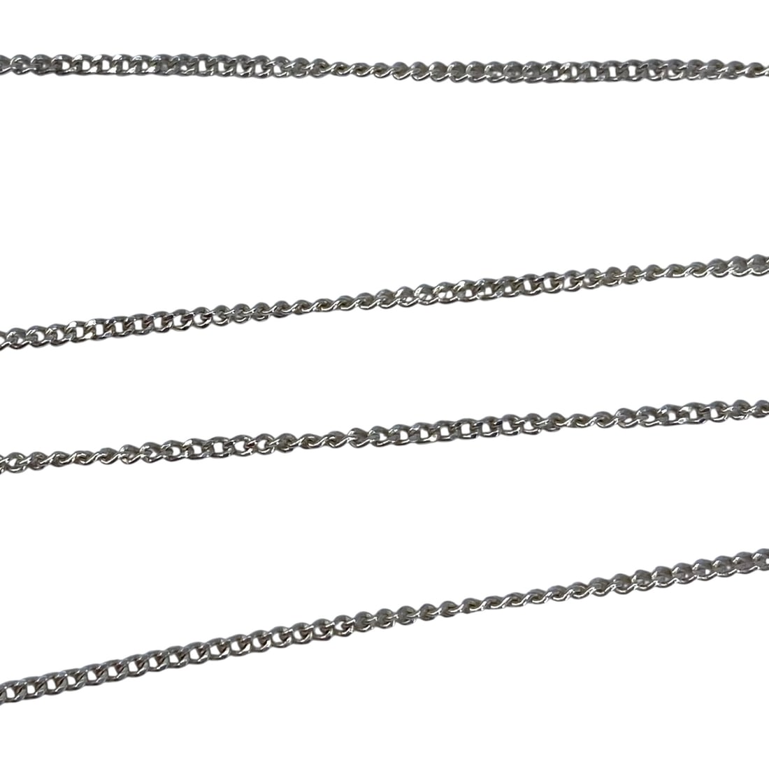 Sterling Curb Chain 17.75in 1.4g: Sterling Curb Chain 17.75in 1.4g Engraved 925