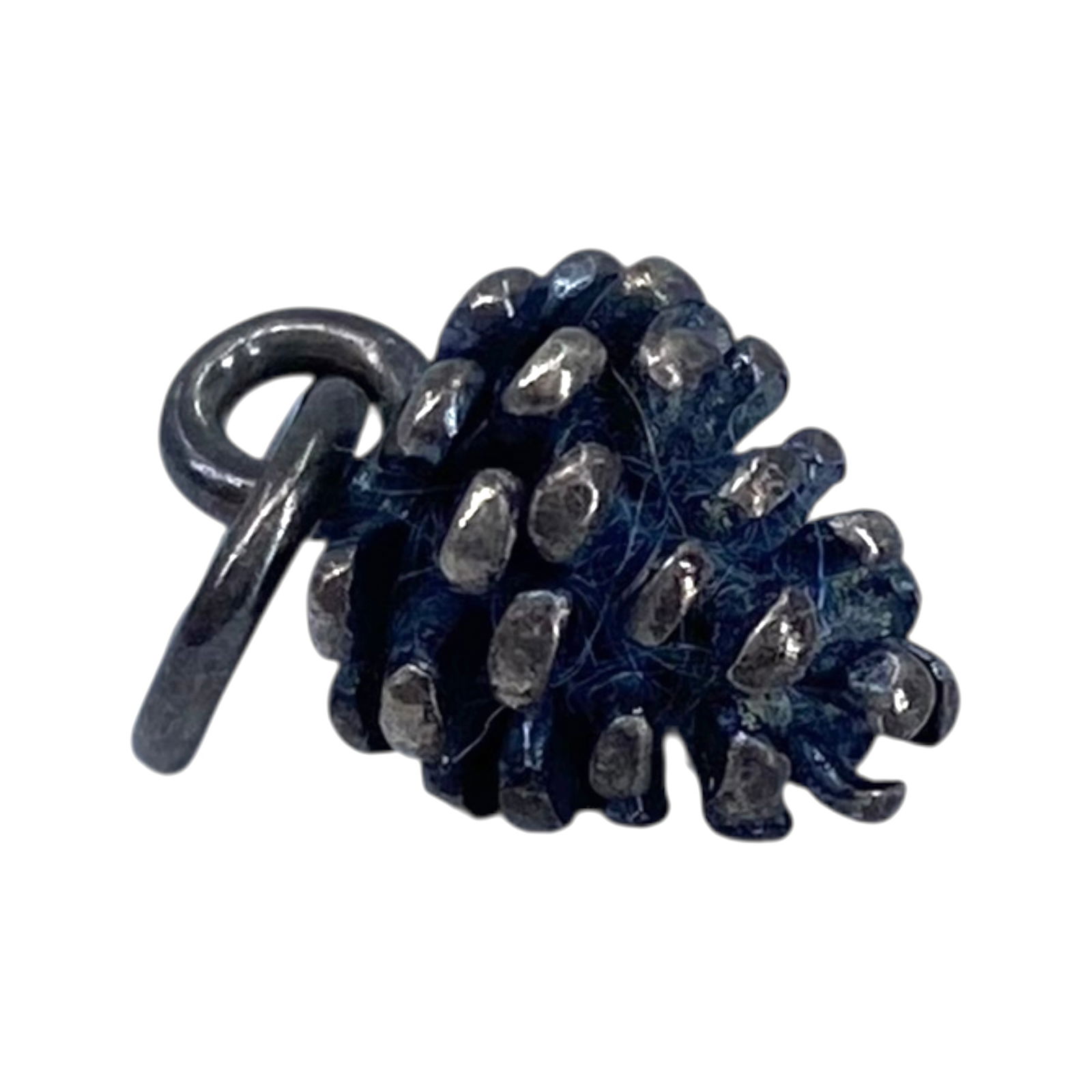 Sterling Pinecone Charm 1.3g: Sterling Pinecone Charm 1.3g Engraved 925