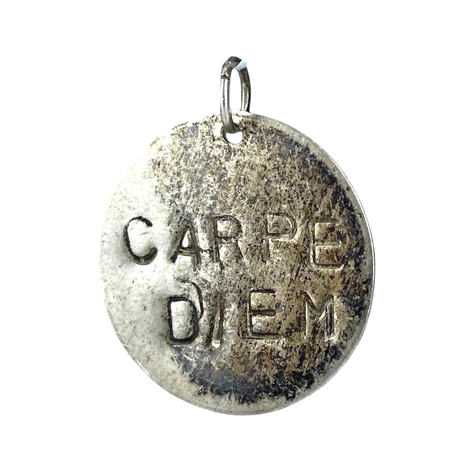 Sterling Carpe Diem Circle Pendant 2.15: Sterling Carpe Diem Circle Pendant 2.15