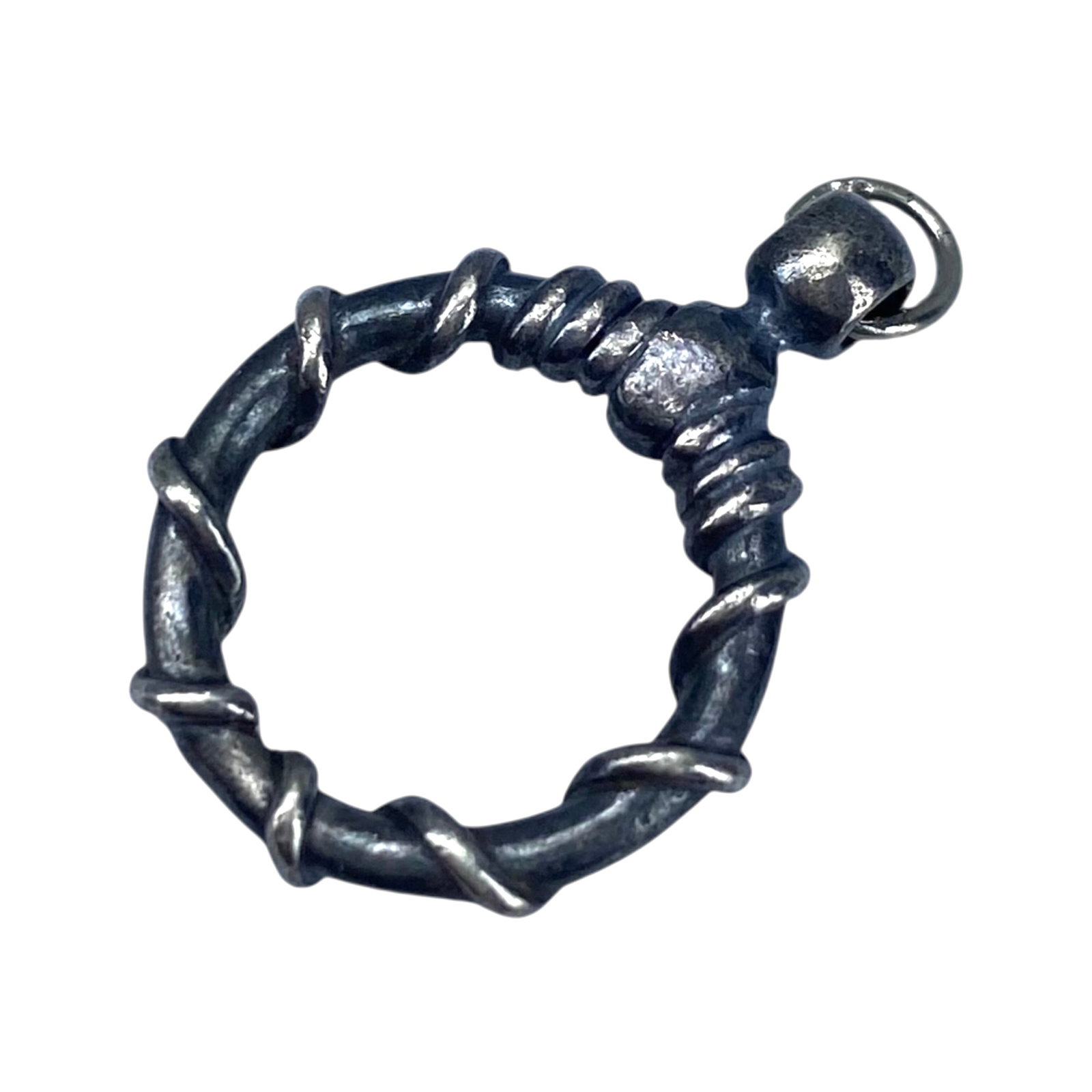 Sterling Decorative Ring Pendant 2g (1 of 4)