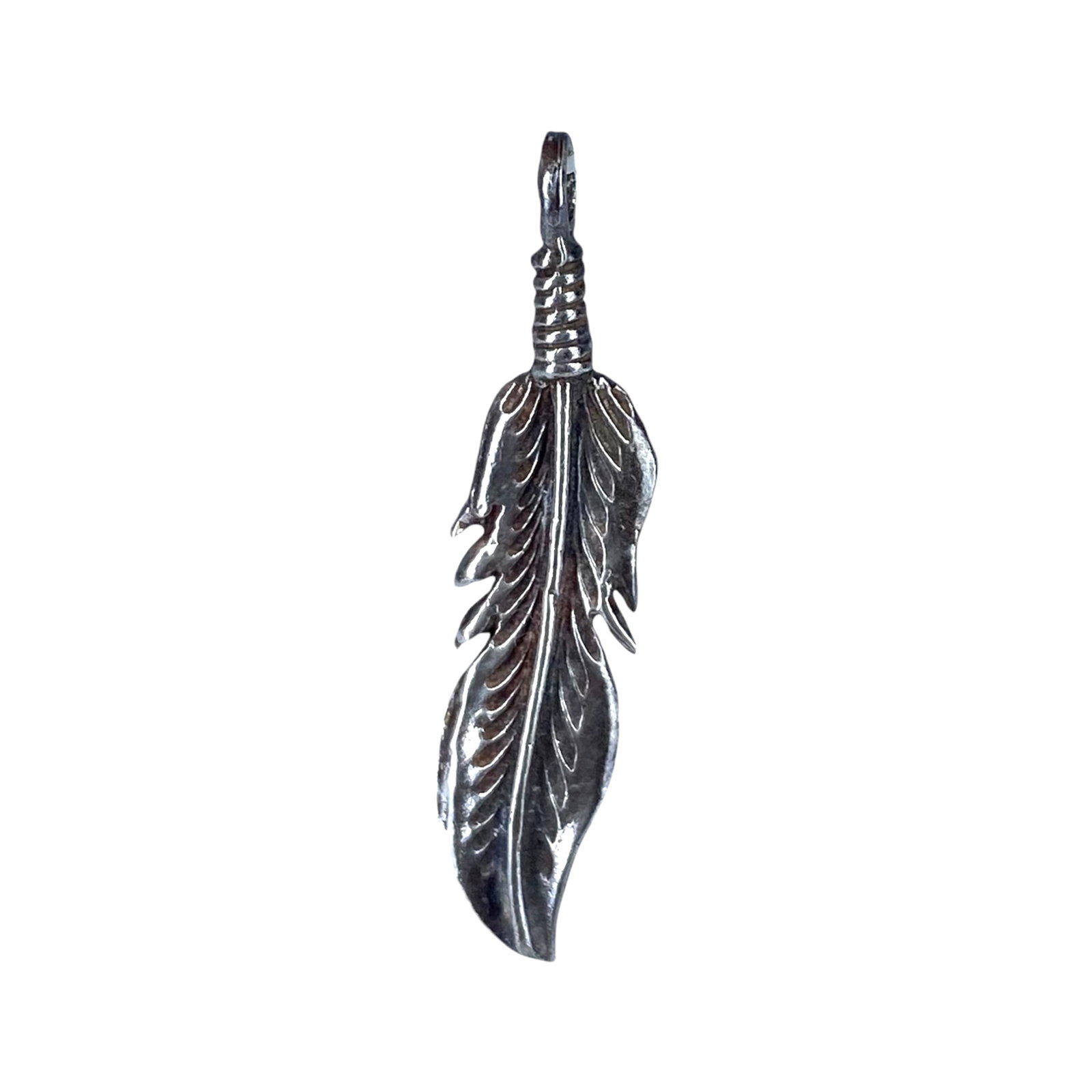 Sterling Feather Pendant 1.23g: Sterling Feather Pendant 1.23g