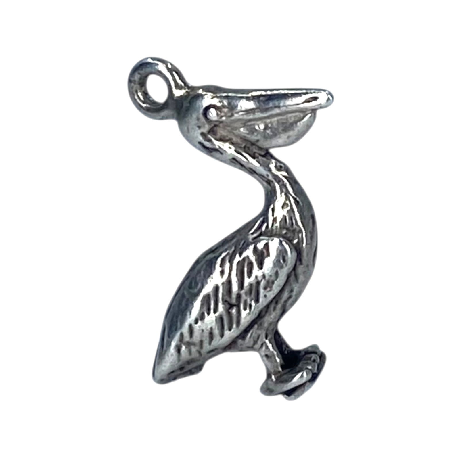 Sterling Pelican Charm 2.14g: Sterling Pelican Charm 2.14g Engraved STER