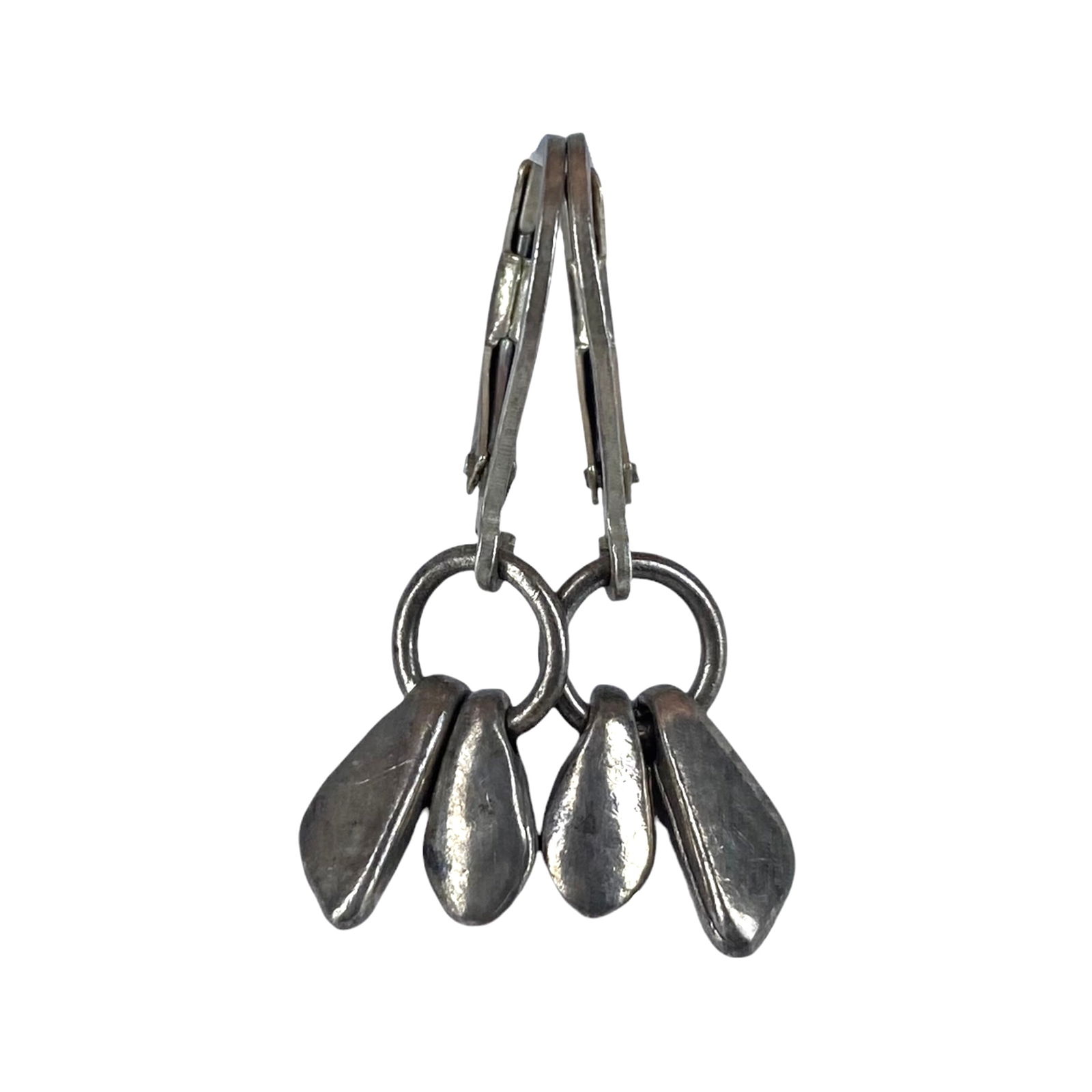 Sterling Interesting Dangle Earrings 2.5g: Sterling Interesting Dangle Earrings 2.5g Engraved 925