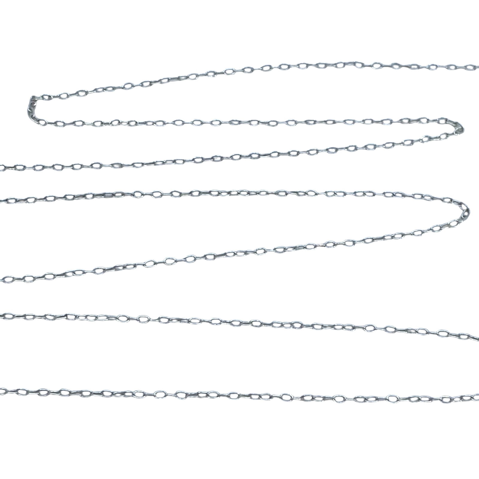 Signed Sterling Cable Chain 19.25in 1g: Signed Sterling Cable Chain 19.25in 1g Engraved 925 Thailand SU