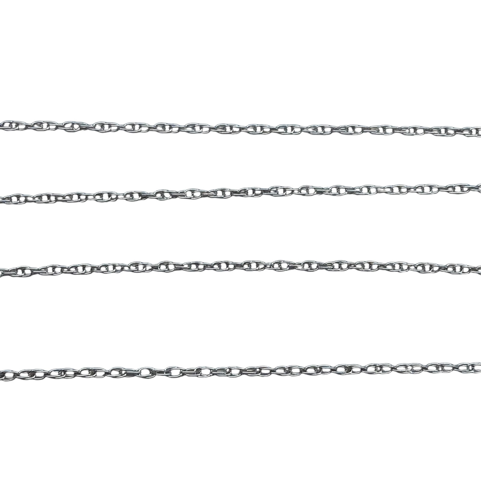 Signed Sterling Rope Chain 18in 1.1g: Signed Sterling Rope Chain 18in 1.1g Engraved KA 1772 925