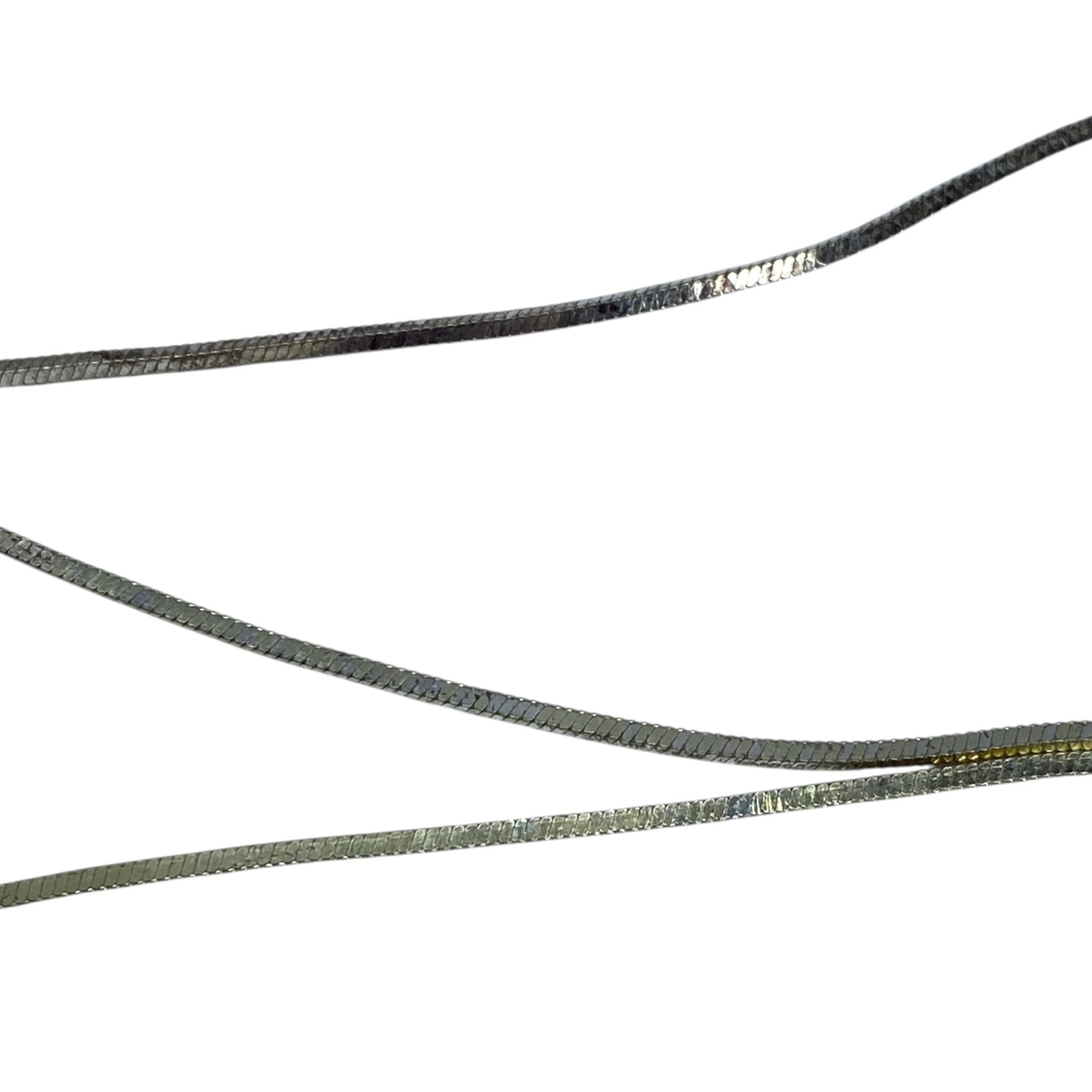 Signed Sterling Boxy Snake Chain 18.5in 5g: Signed Sterling Boxy Snake Chain 18.5in 5g Engraved PGDA 925 Italy