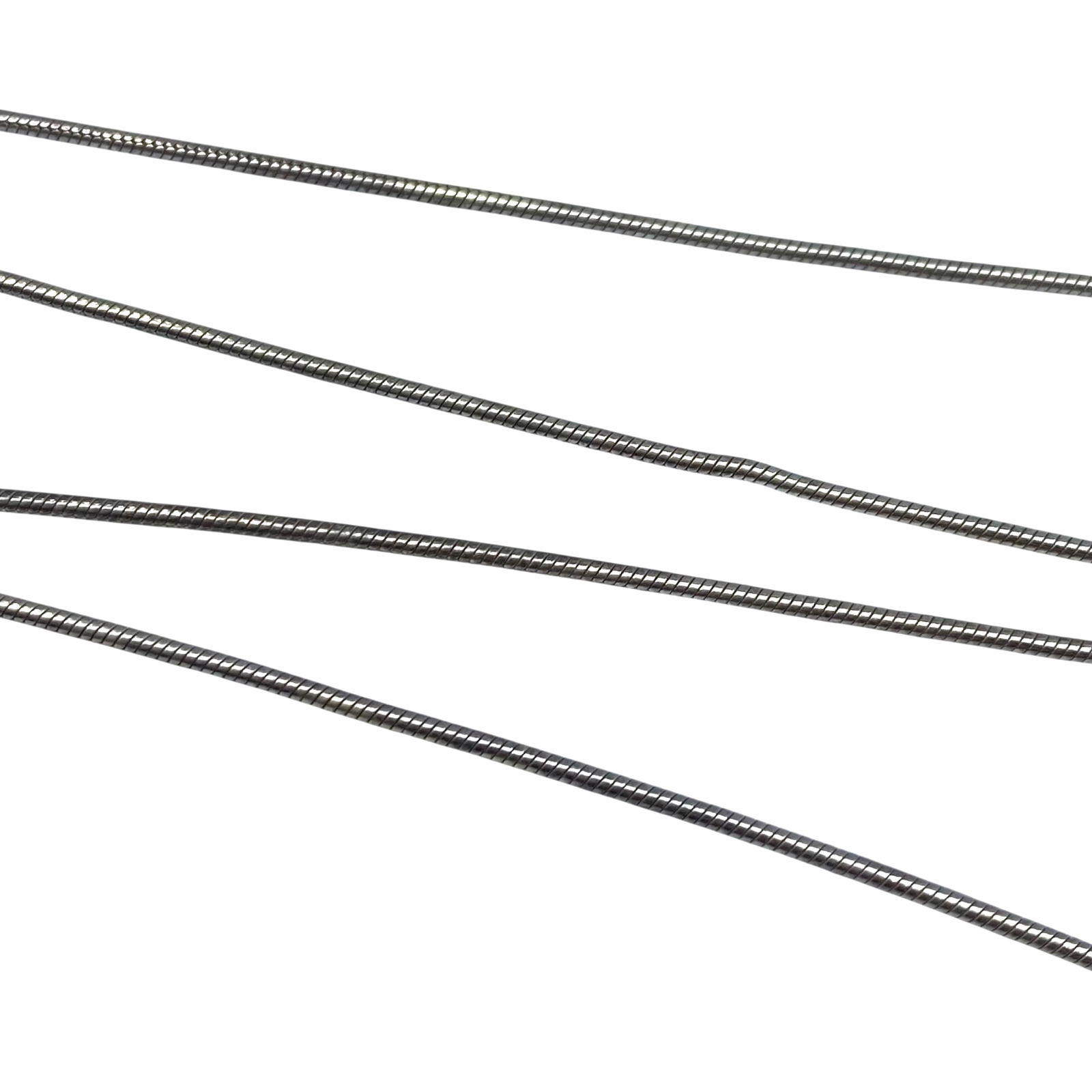 Sterling Snake Chain 14.5in 3.2g: Sterling Snake Chain 14.5in 3.2g Engraved 925 Italy