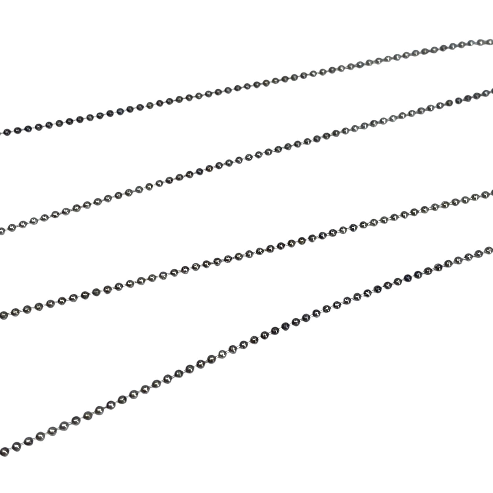 Signed Sterling Bead Chain 16in 1.3g: Signed Sterling Bead Chain 16in 1.3g Engraved MSC. (?) 925